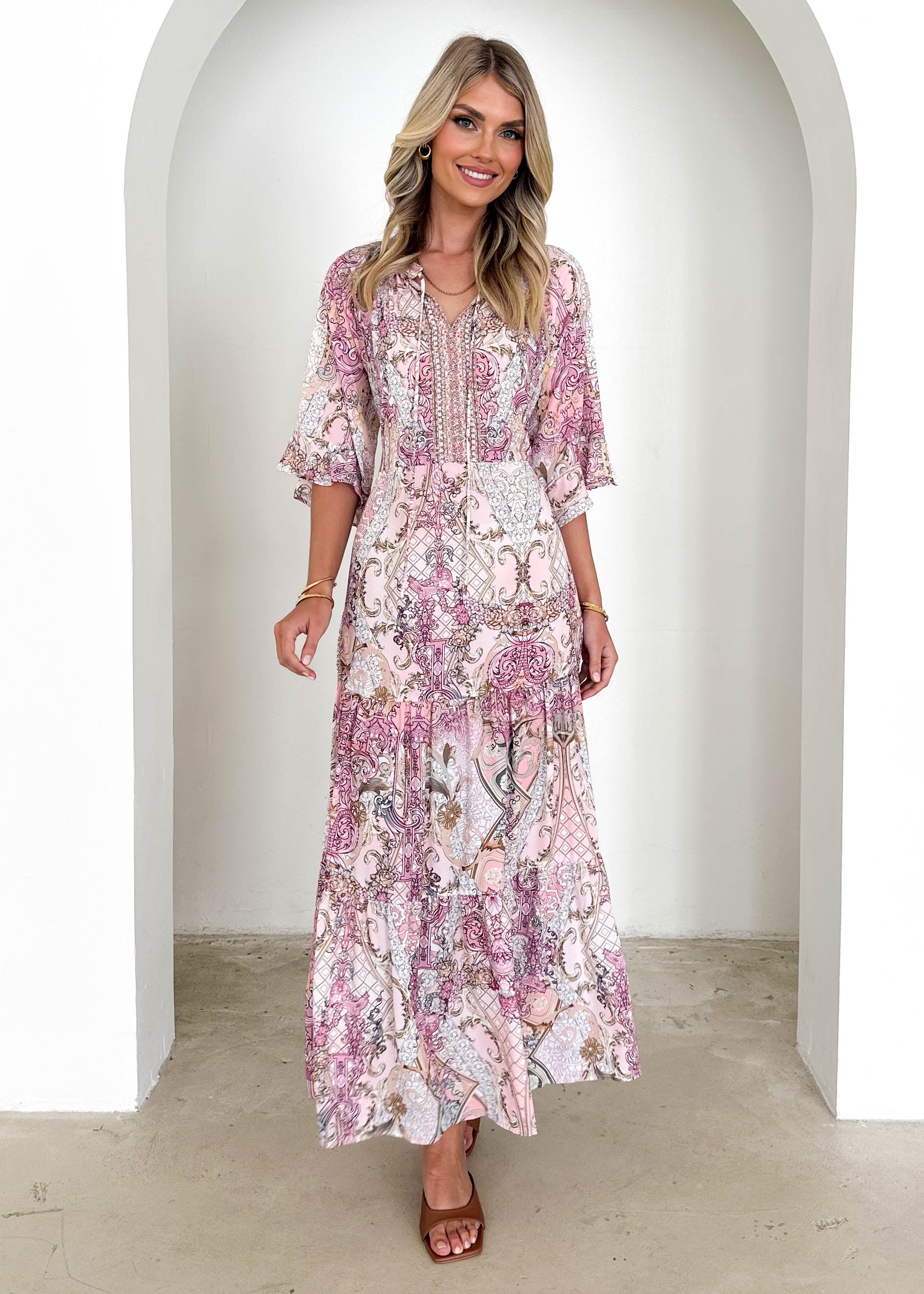 Janiero Maxi Dress - Blush Gem