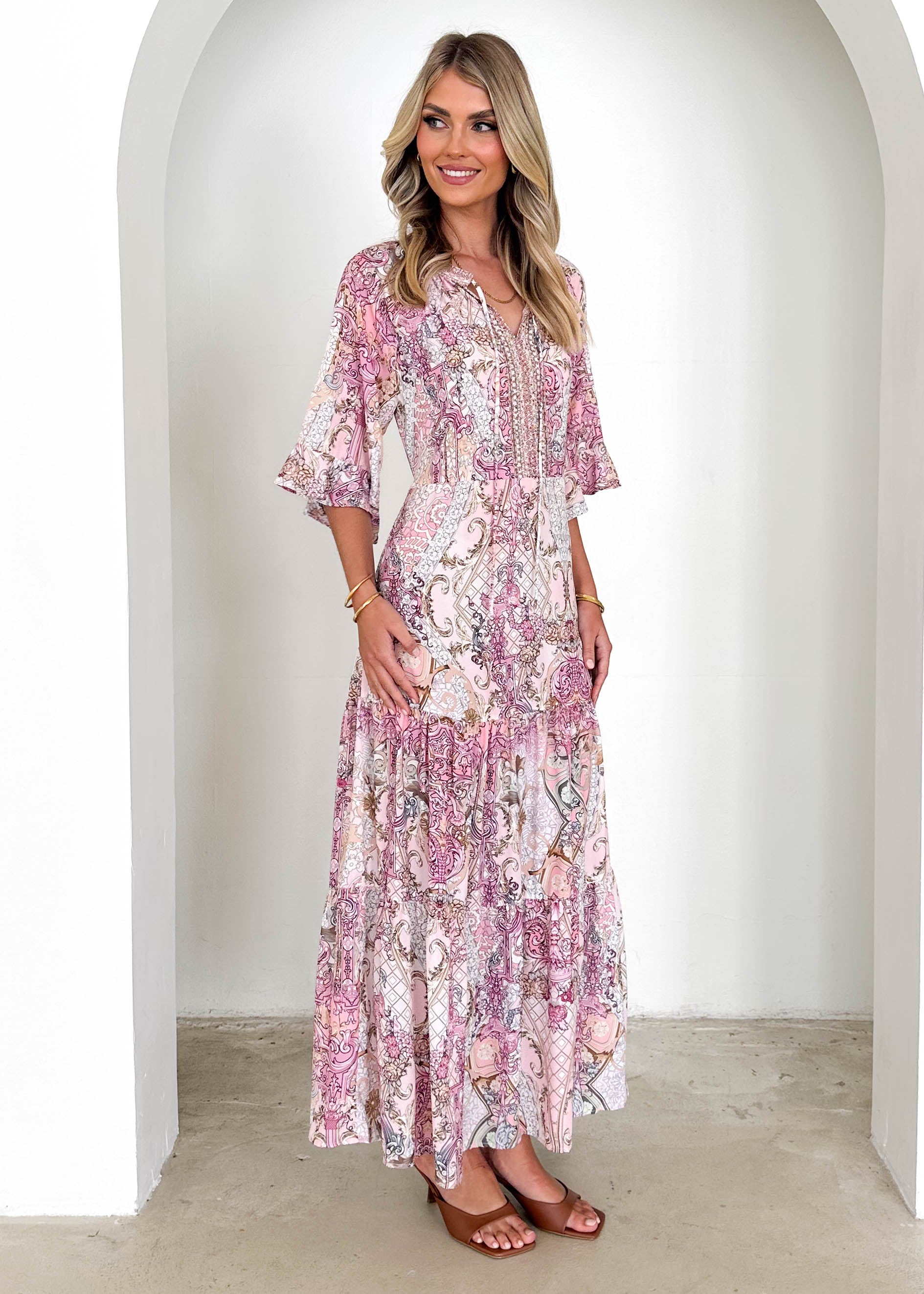 Janiero Maxi Dress - Blush Gem