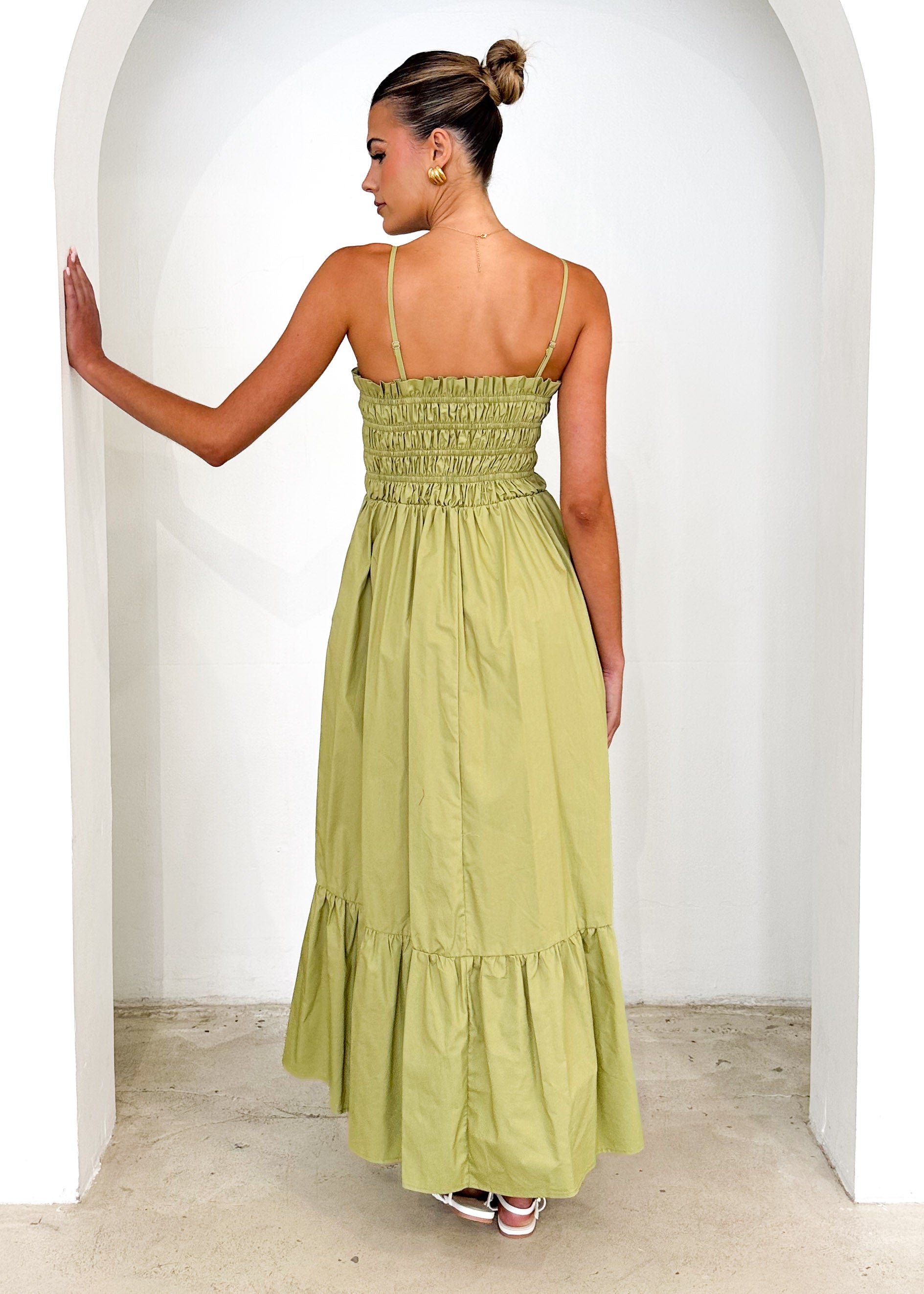 Maple Maxi Dress - Pistachio