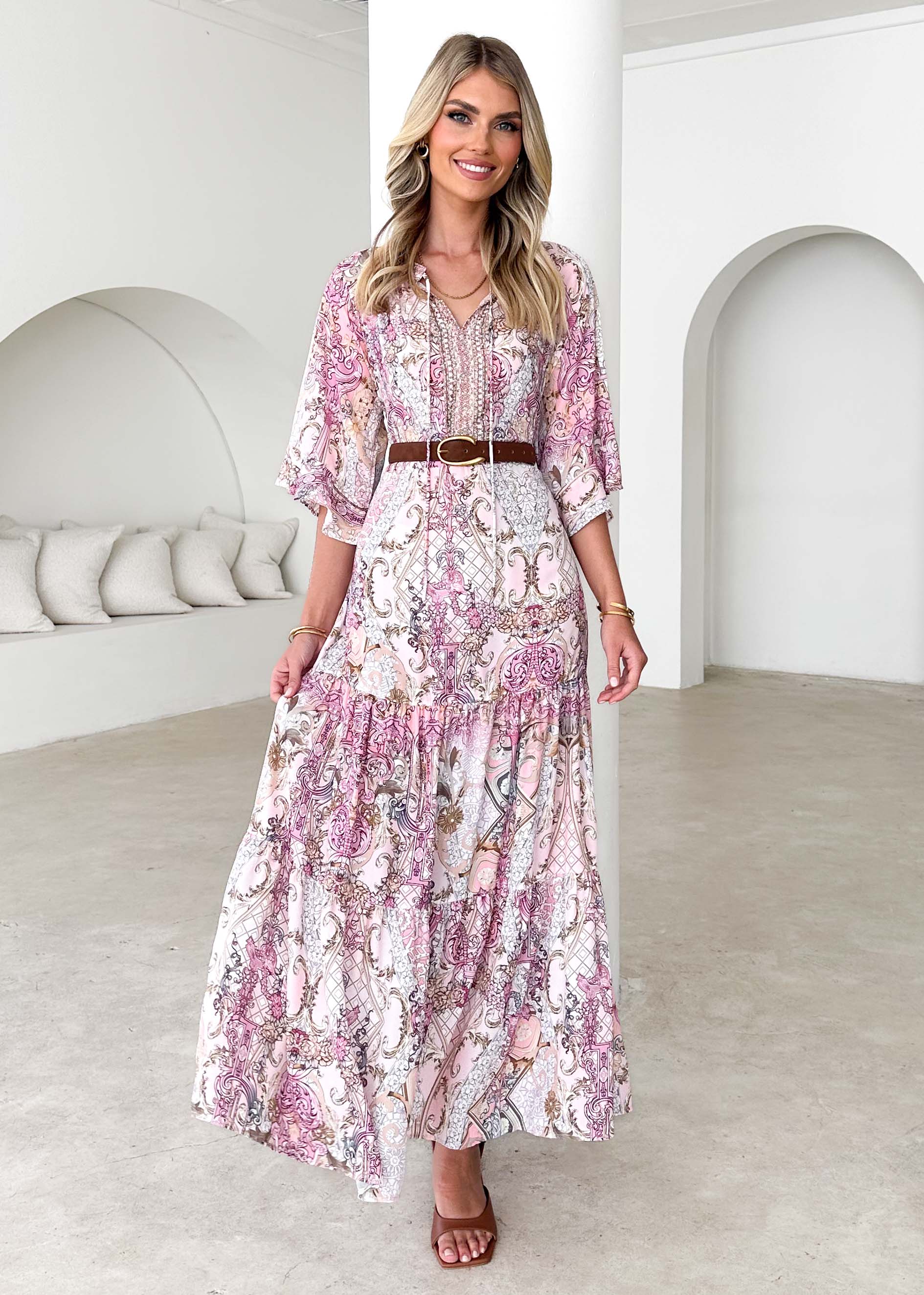 Janiero Maxi Dress - Blush Gem