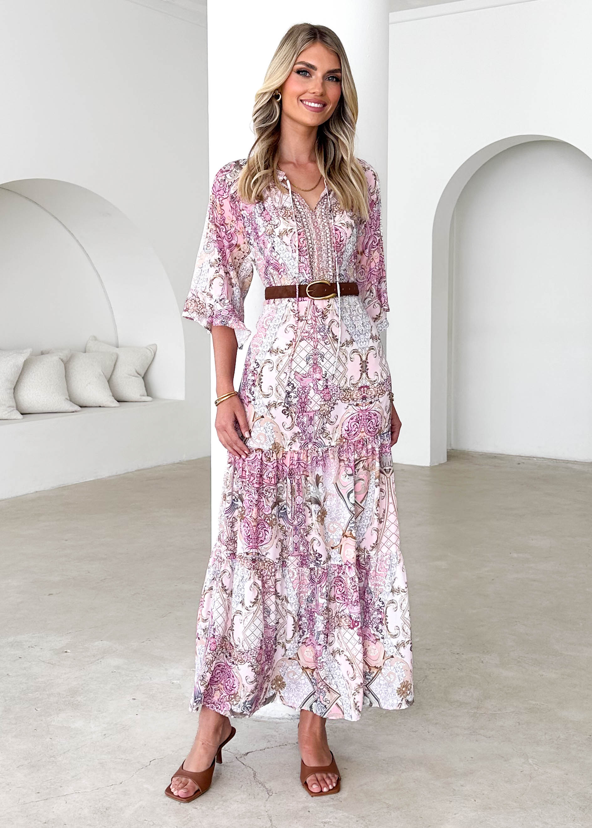 Janiero Maxi Dress - Blush Gem