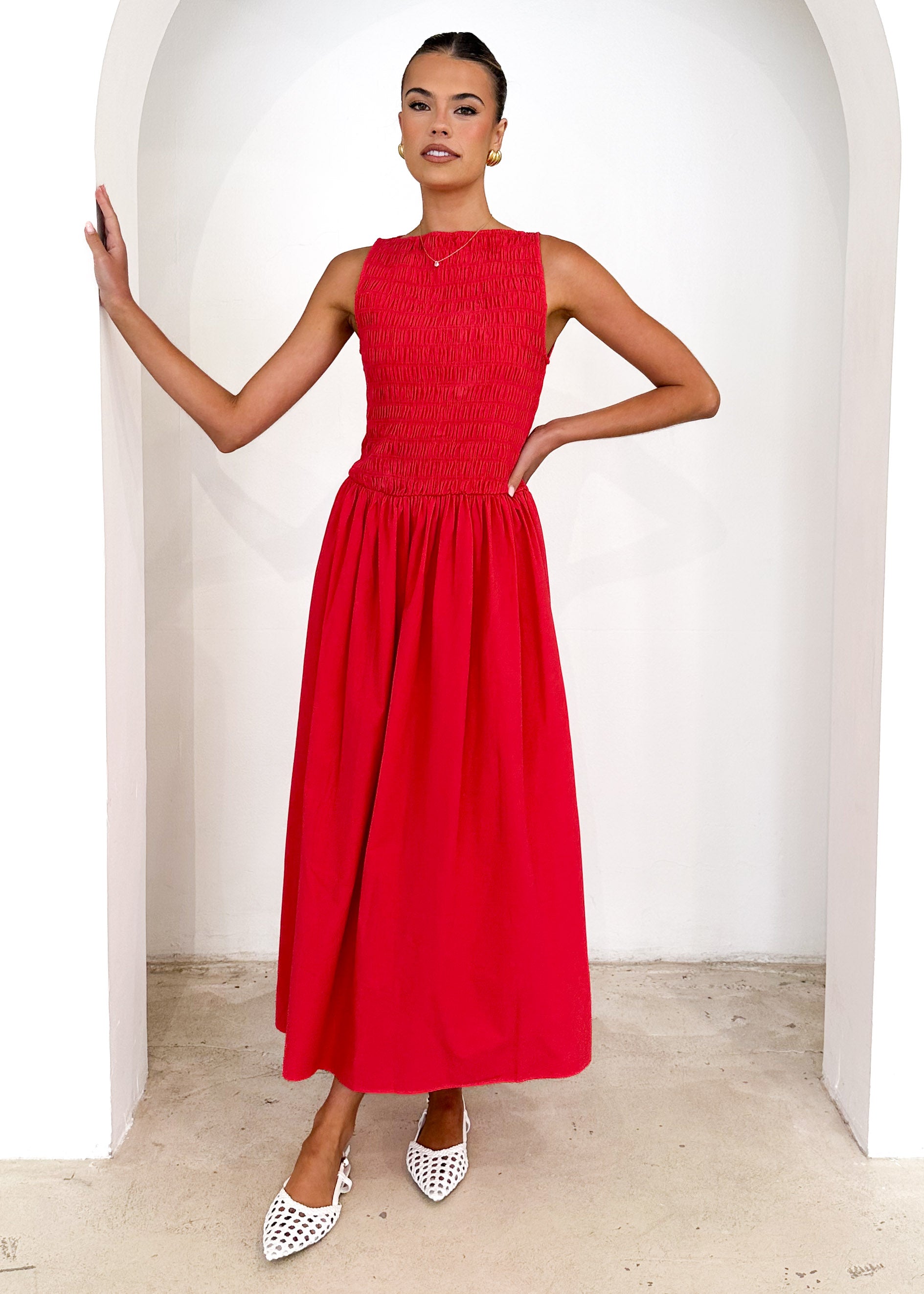 Hendrix Maxi Dress - Red