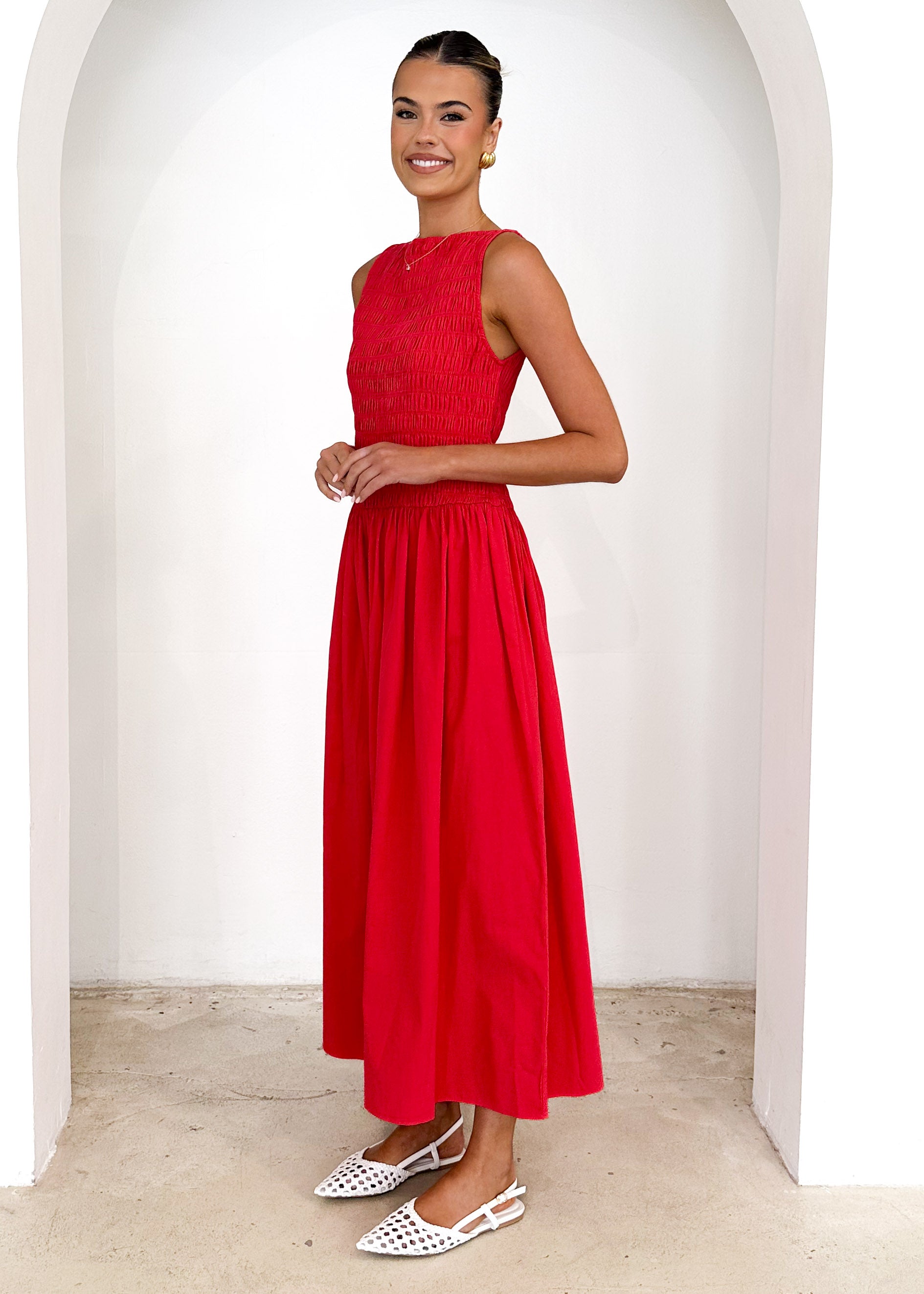 Hendrix Maxi Dress - Red