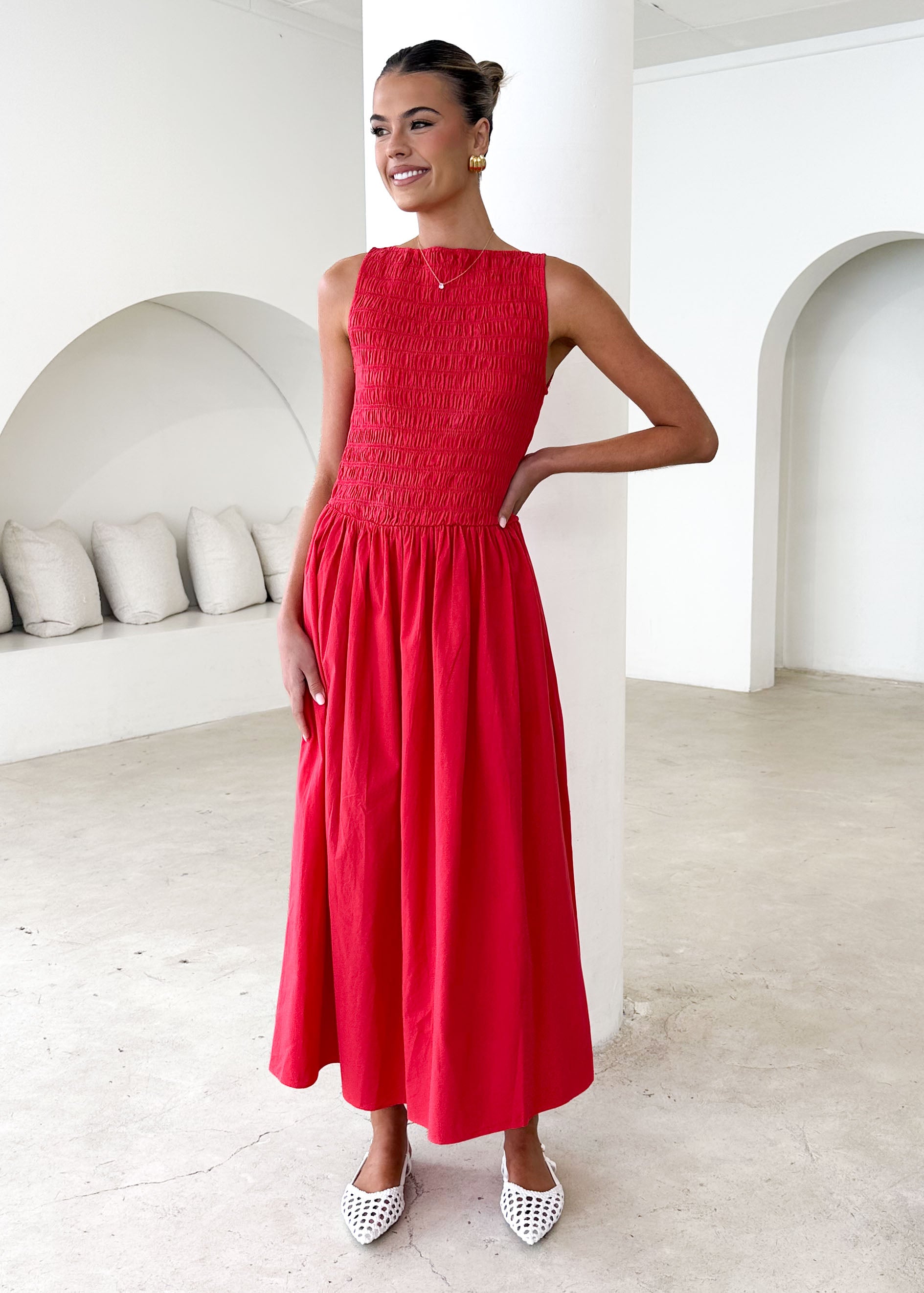 Hendrix Maxi Dress - Red