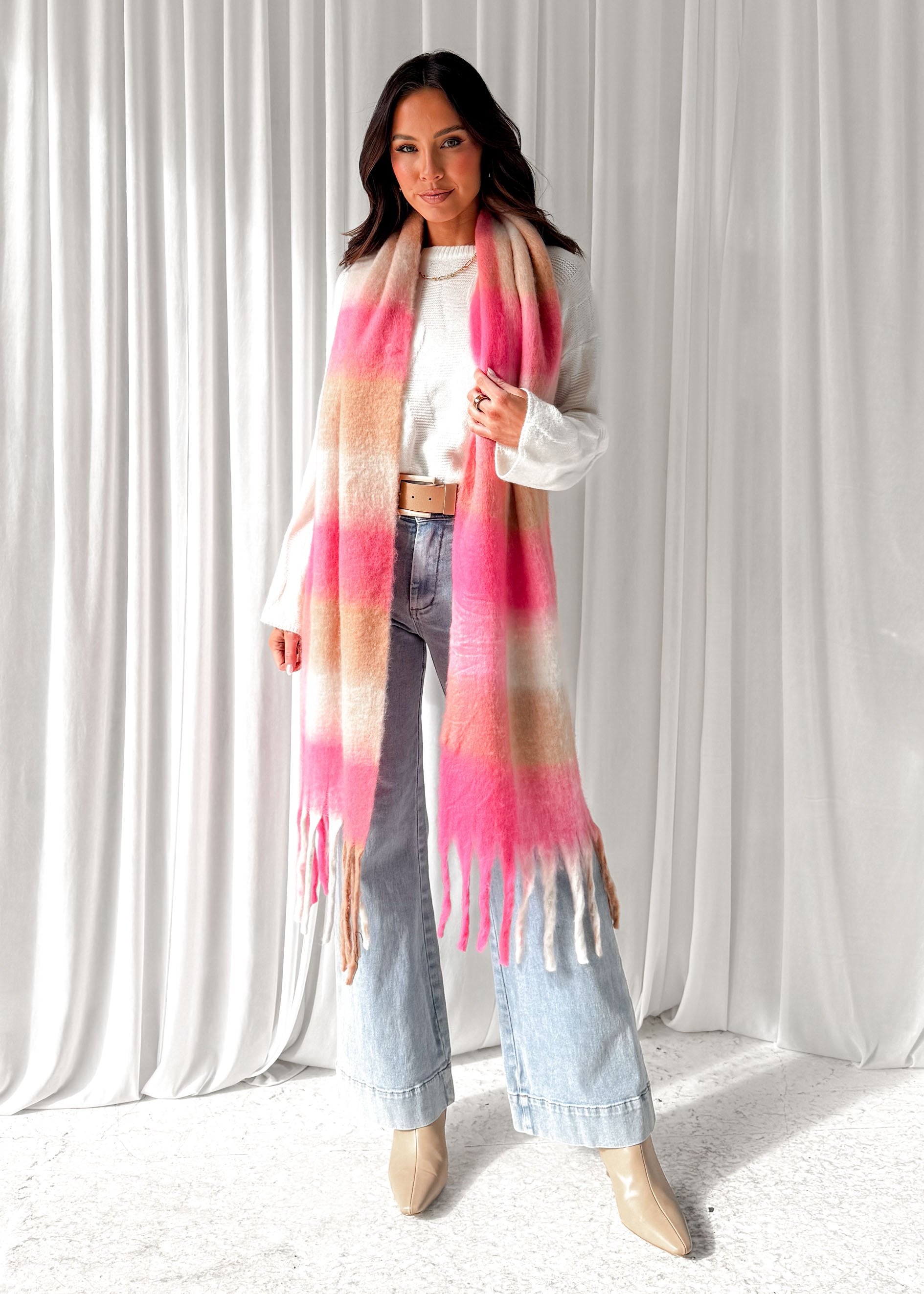 Preslo Scarf - Pink Check