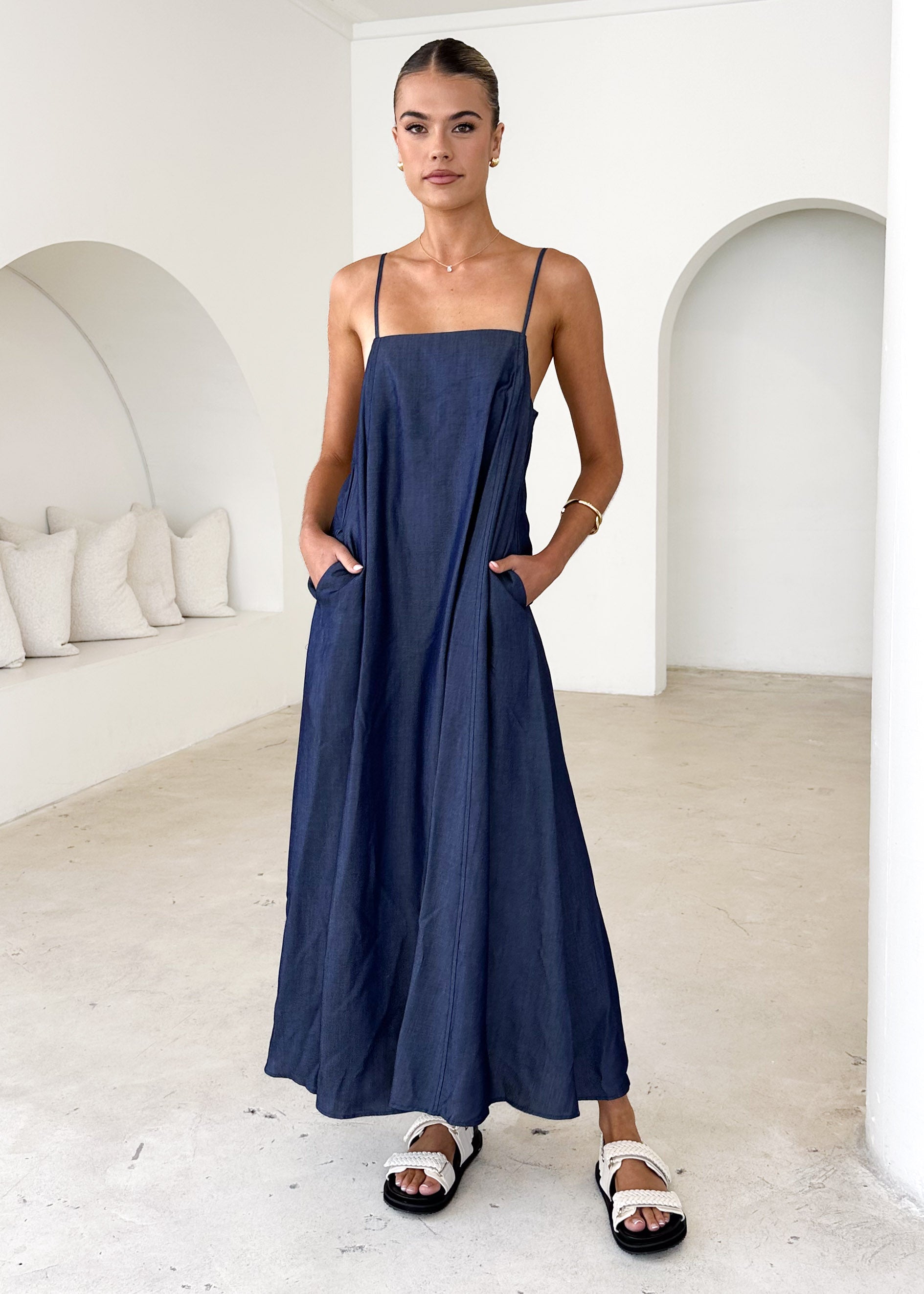 Sascha Maxi Dress - Indigo