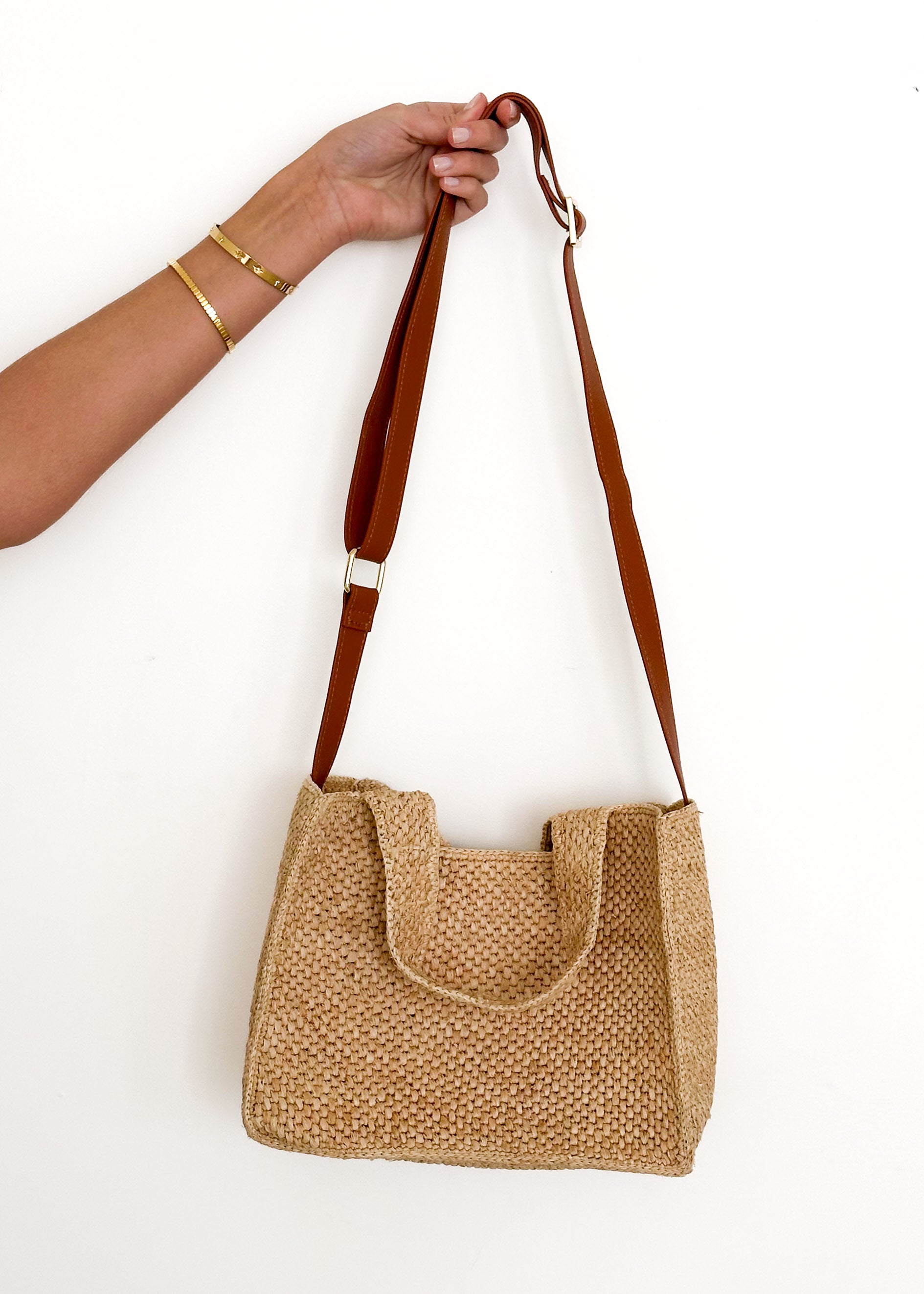 Vashti Handle Bag - Natural Raffia