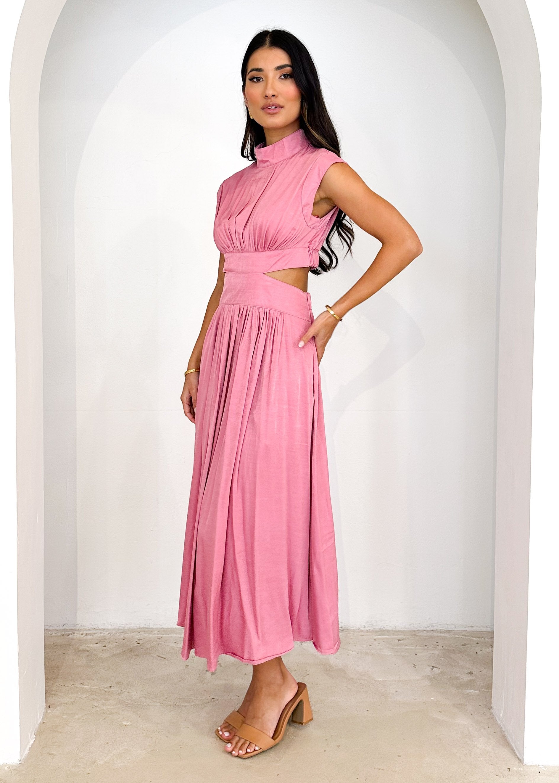 Baeso Midi Dress - Pink