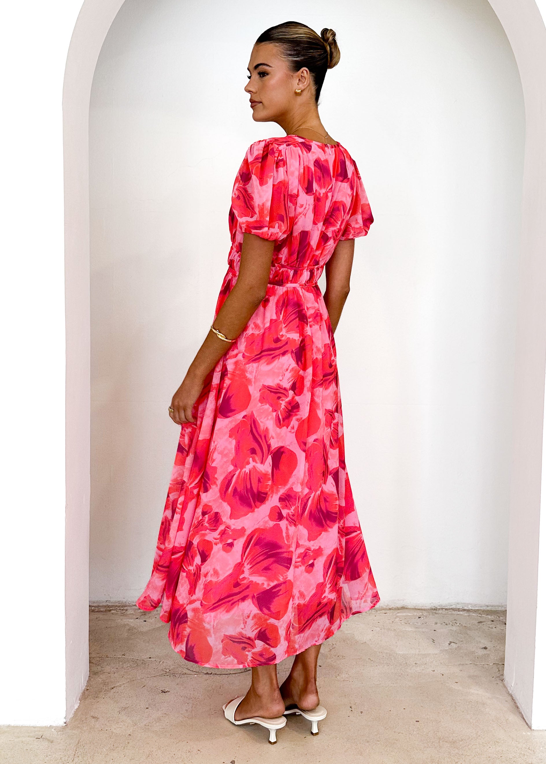 Wynne Maxi Dress - Magenta Floral