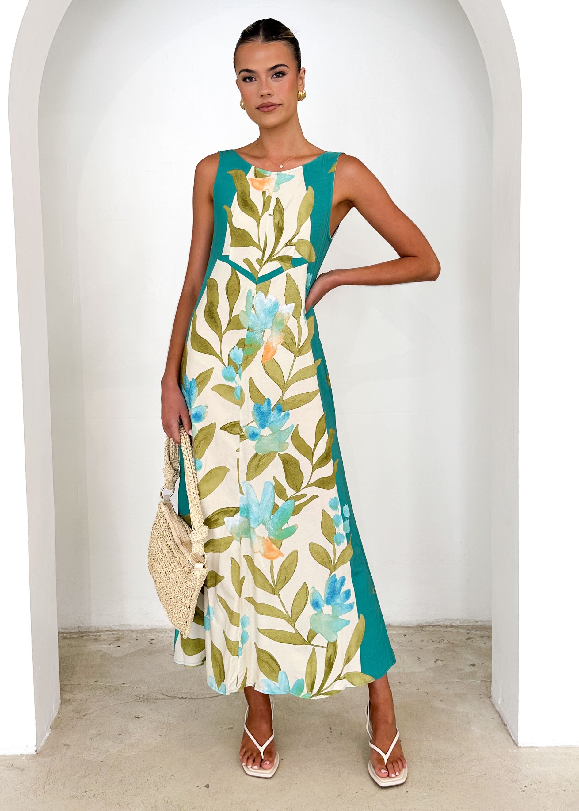 Amira Maxi Dress - Himalayan Poppy