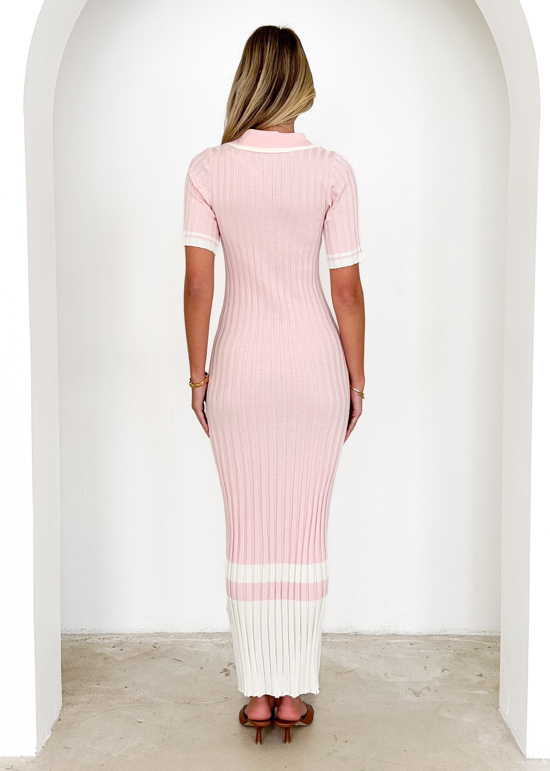 Franzine Knit Maxi Dress - Blush