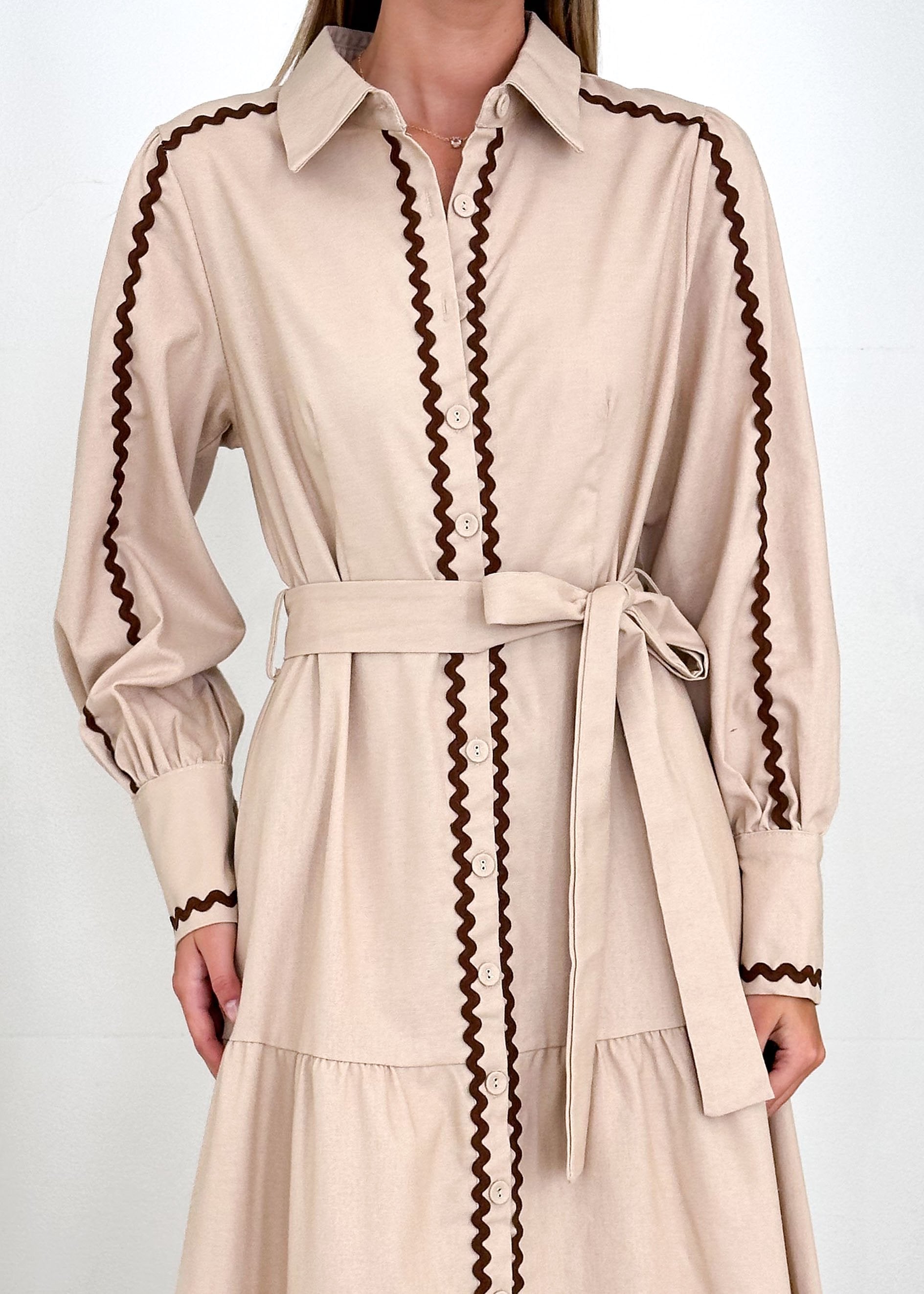 Jordana Maxi Dress - Beige