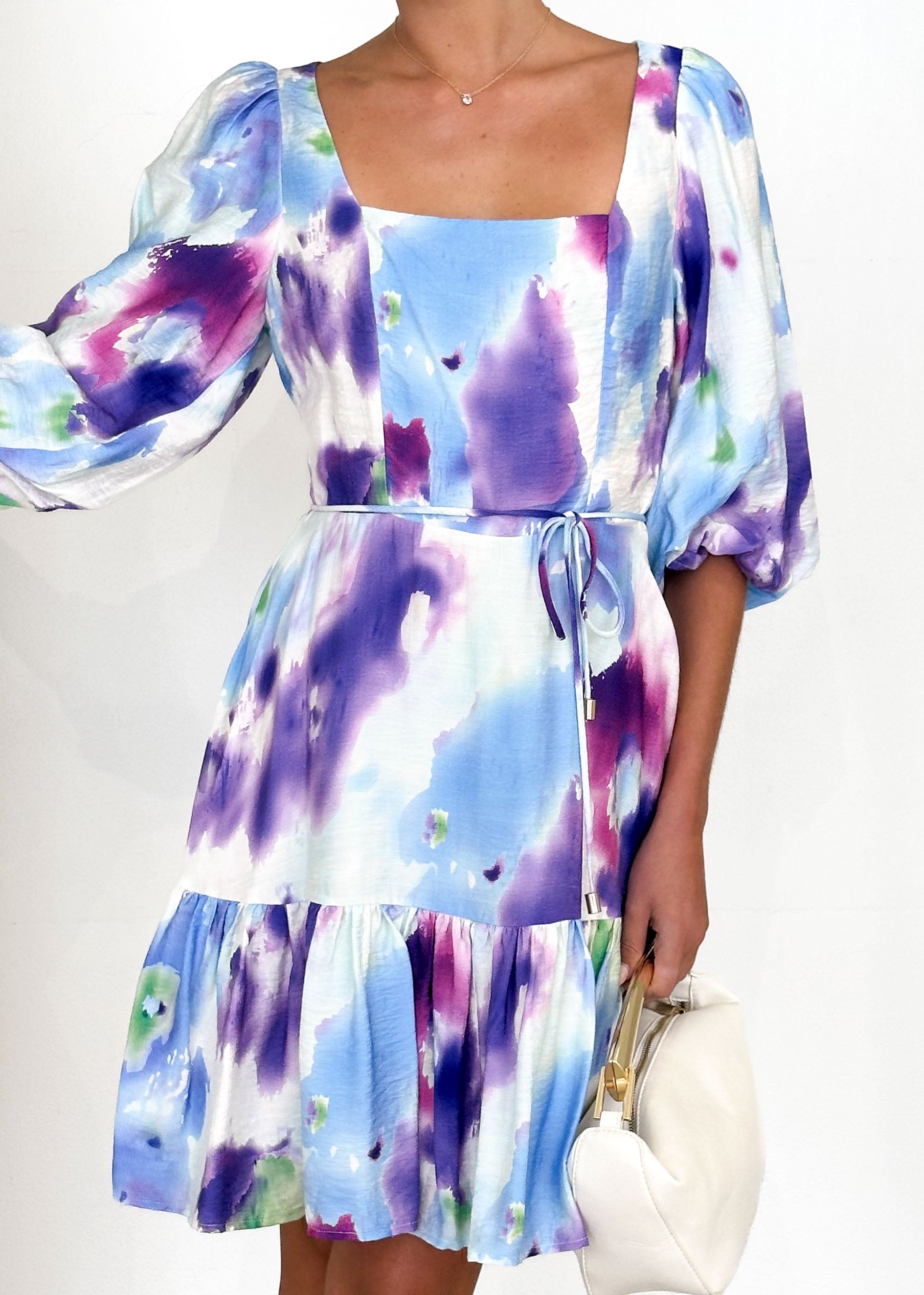 Namisha Dress - Violet Watercolour