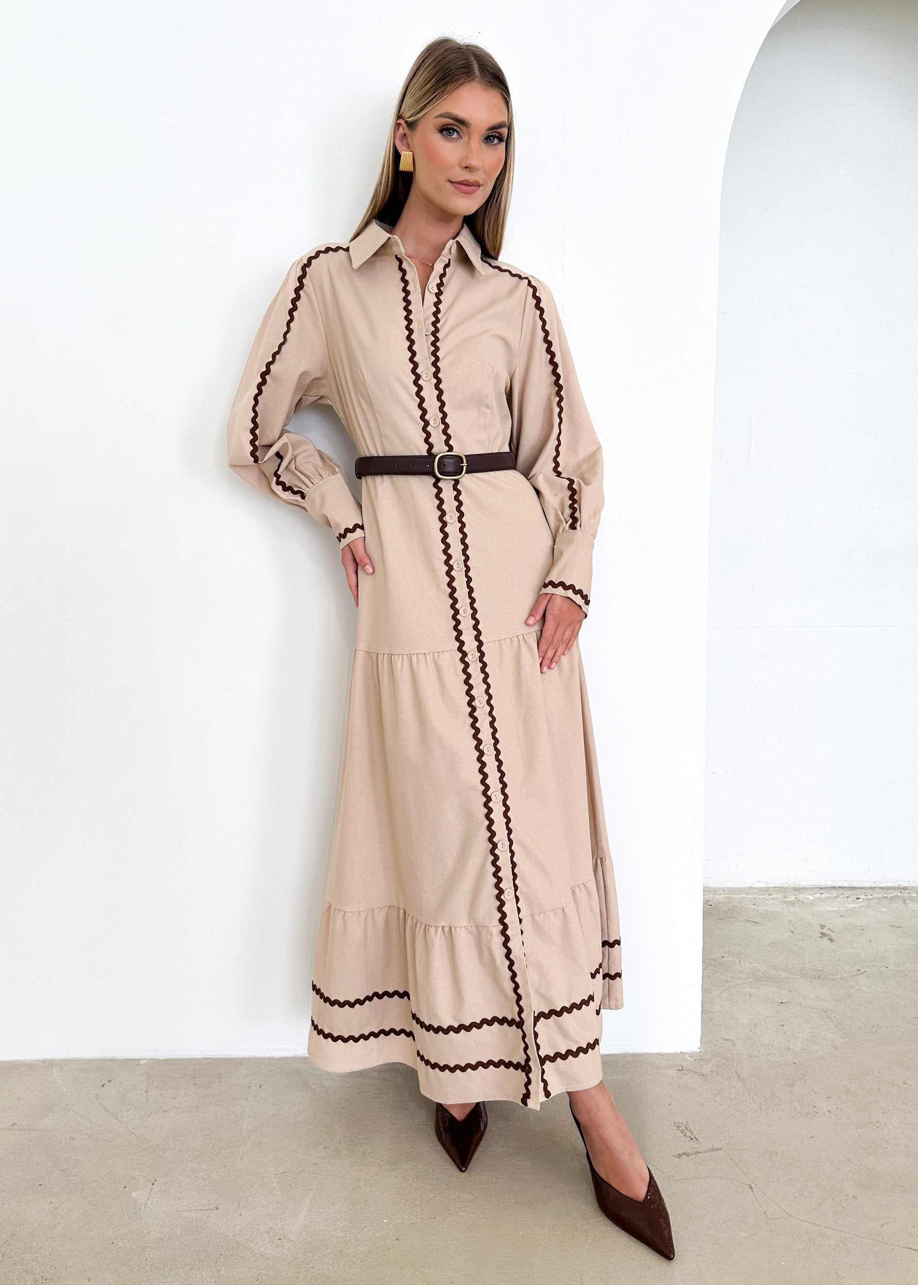 Jordana Maxi Dress - Beige