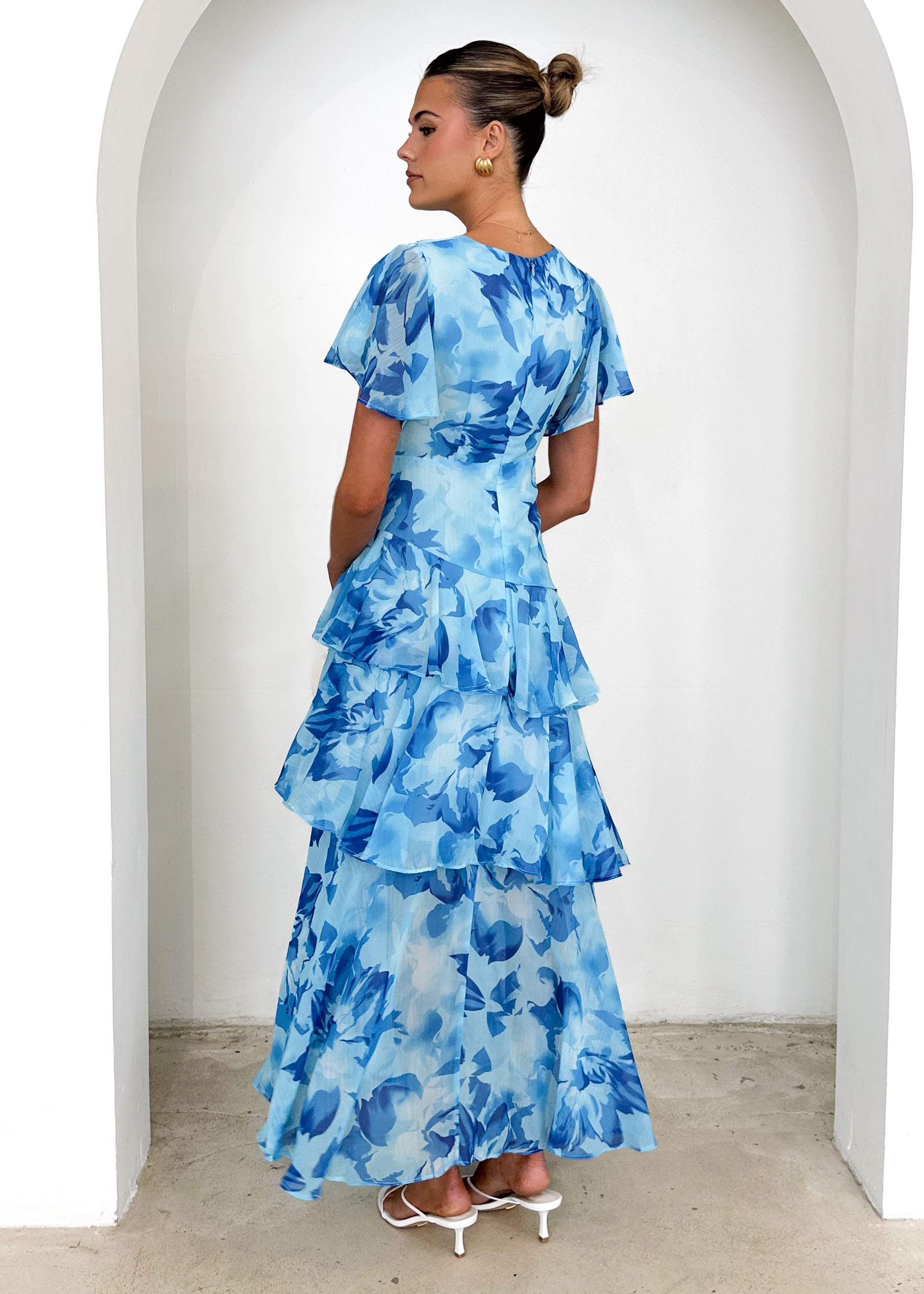 Venezia Maxi Dress - Blue Floral