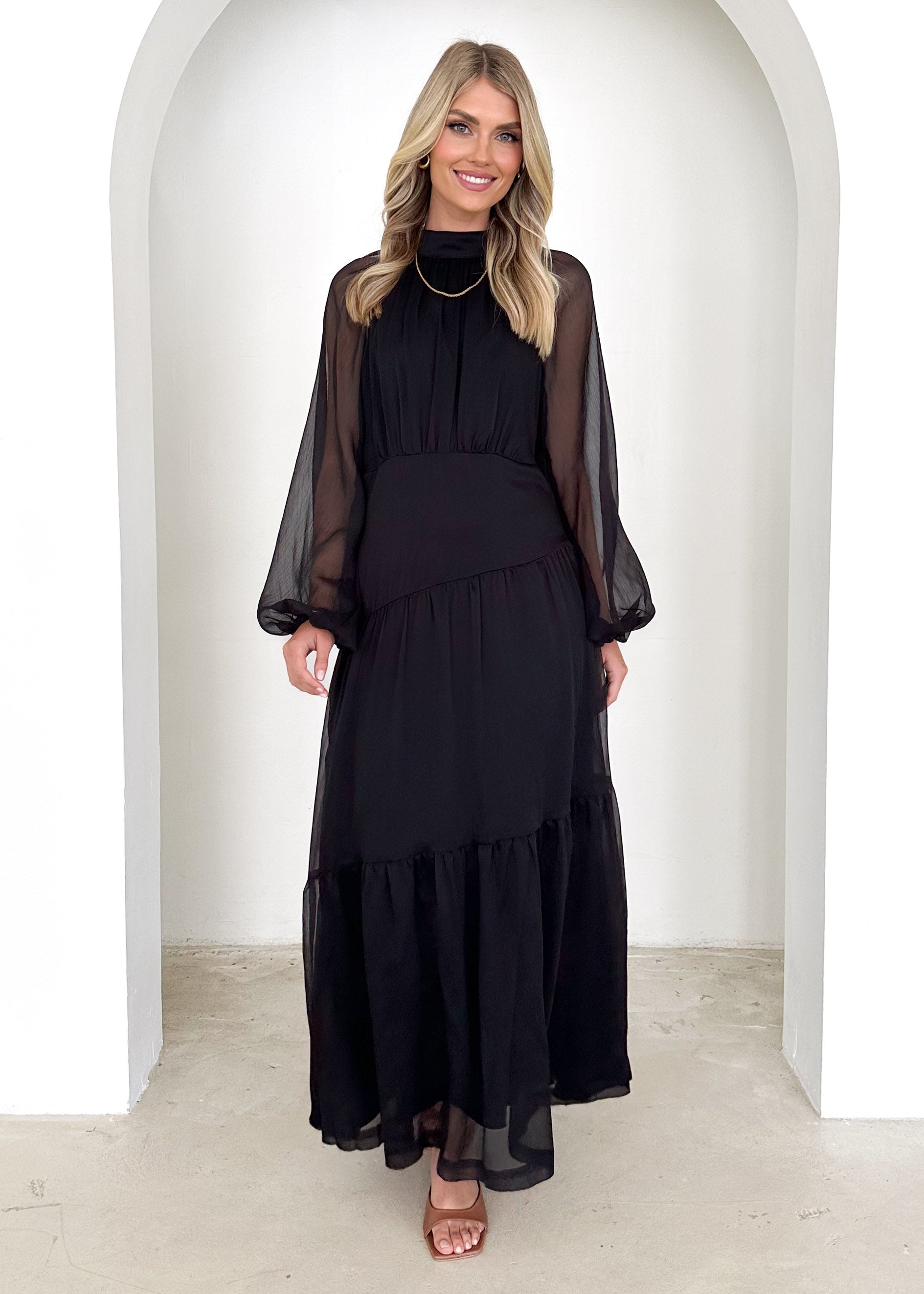 Jasperine Maxi Dress - Black