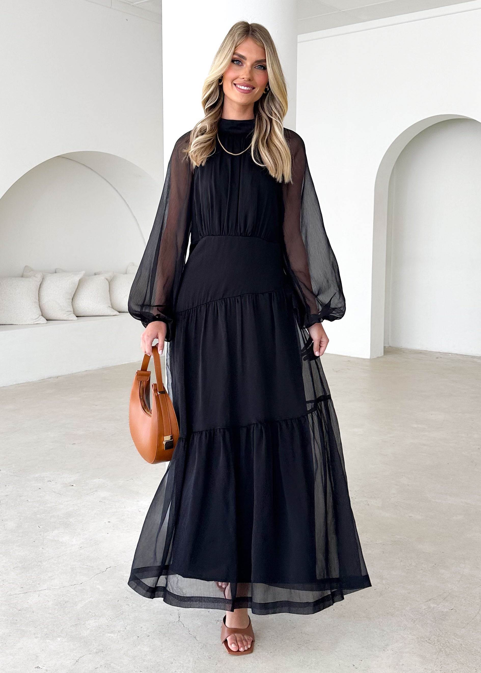 Jasperine Maxi Dress - Black