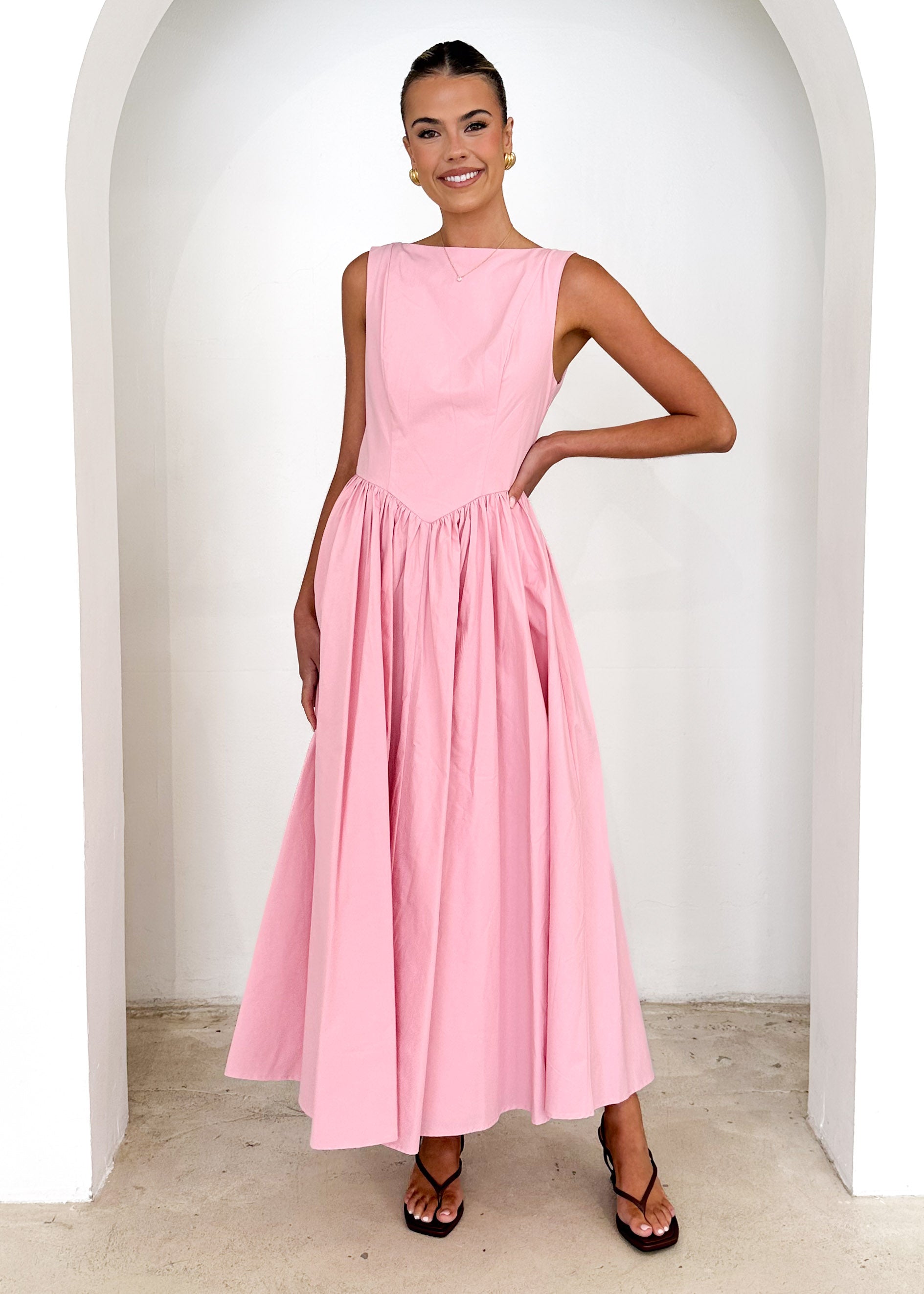 Bessie Maxi Dress - Pink