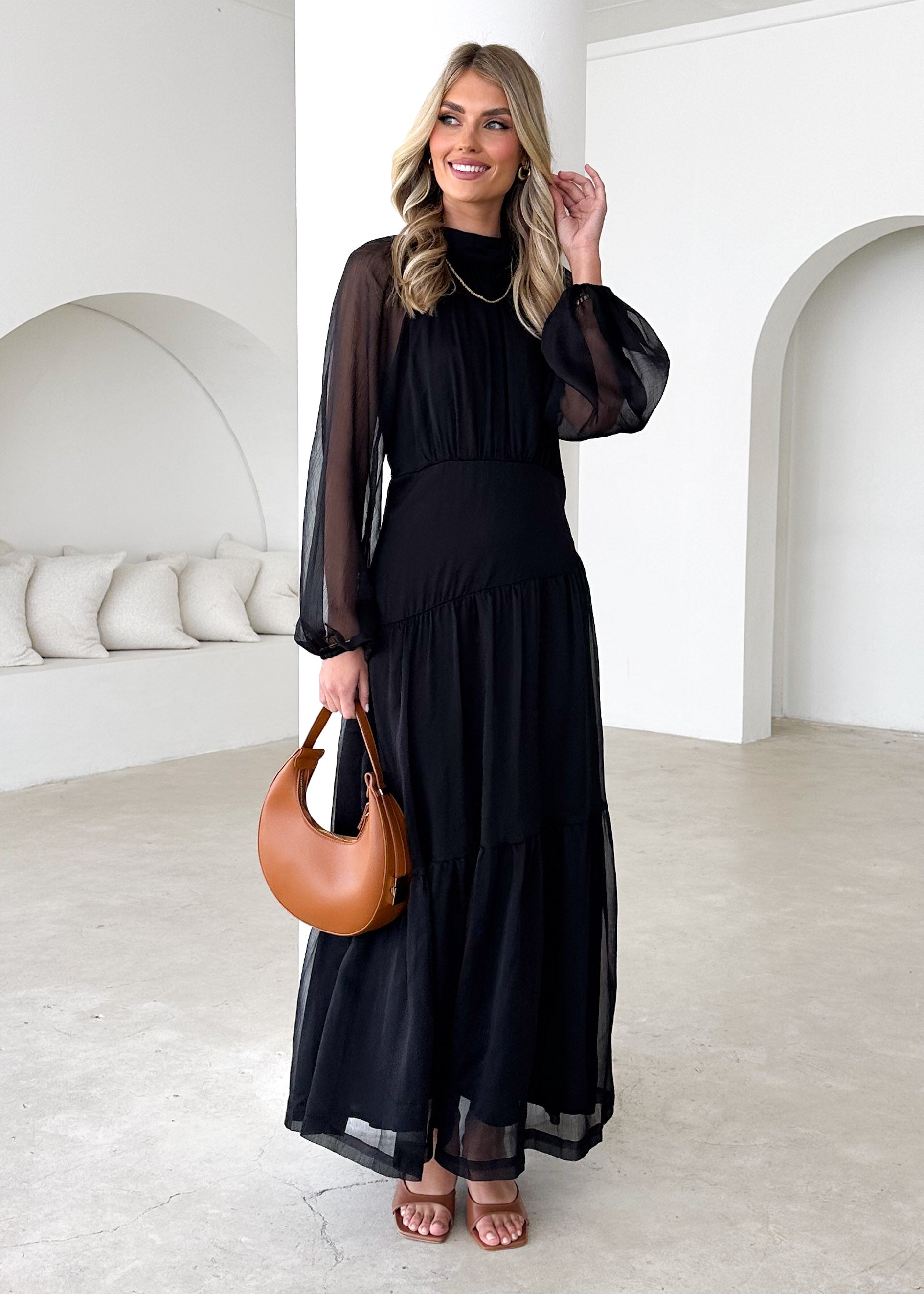 Jasperine Maxi Dress - Black