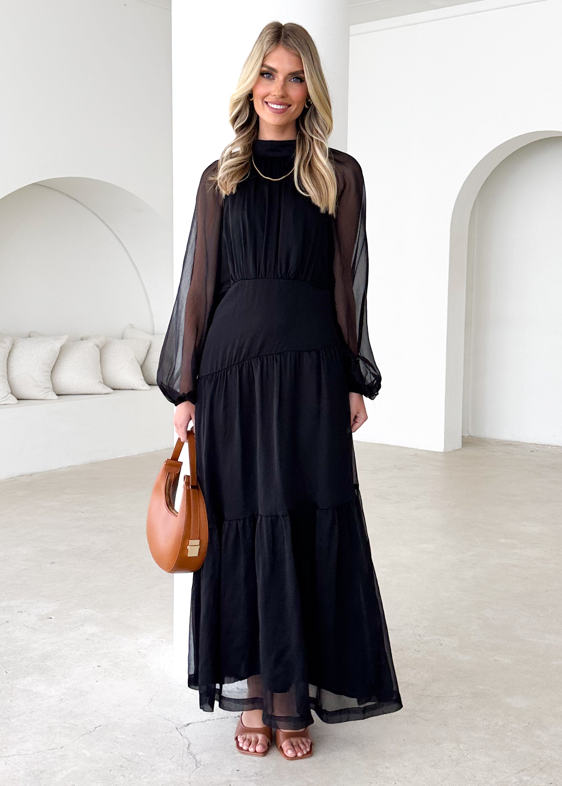 Jasperine Maxi Dress - Black