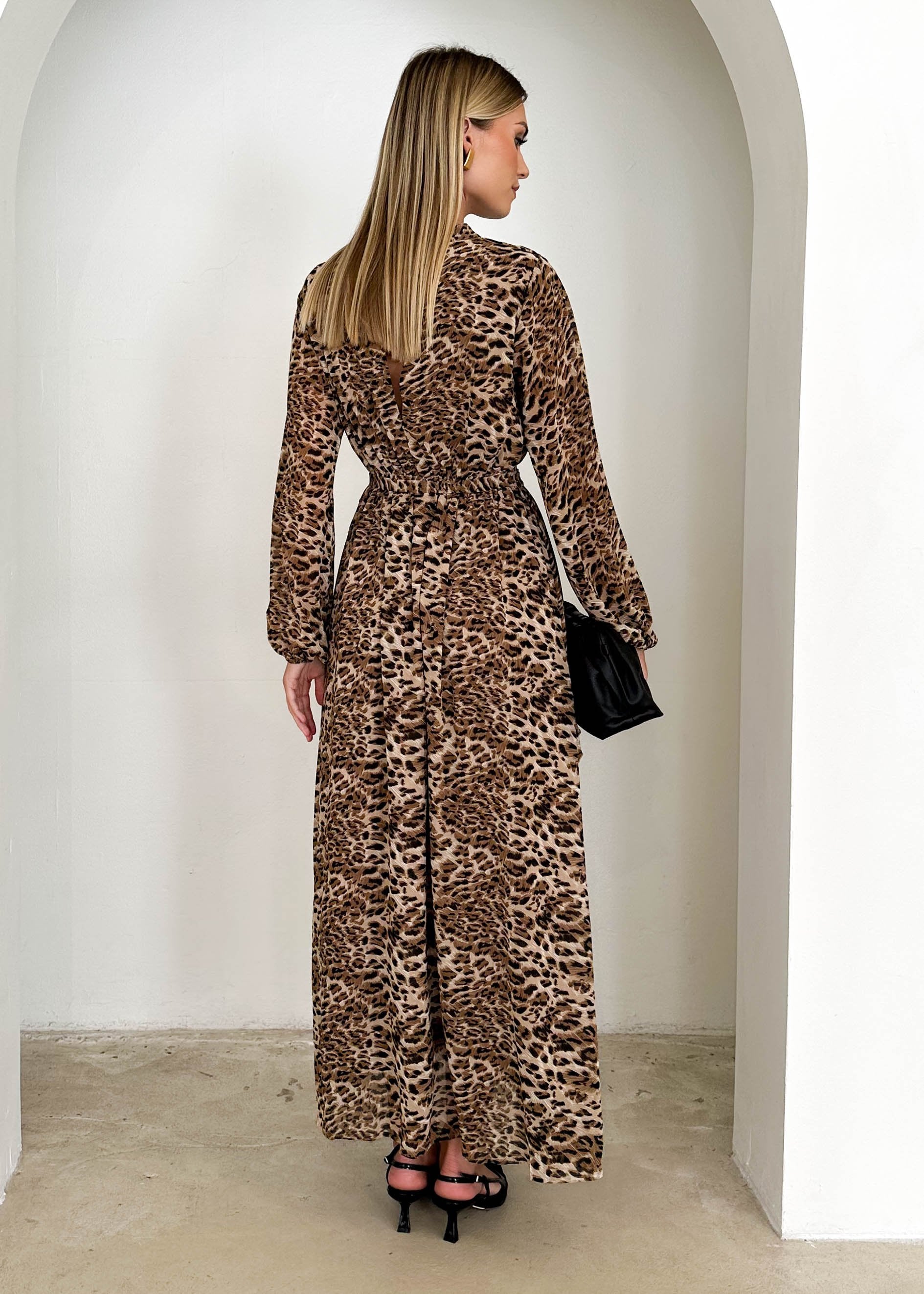 Carina Maxi Dress - Leopard