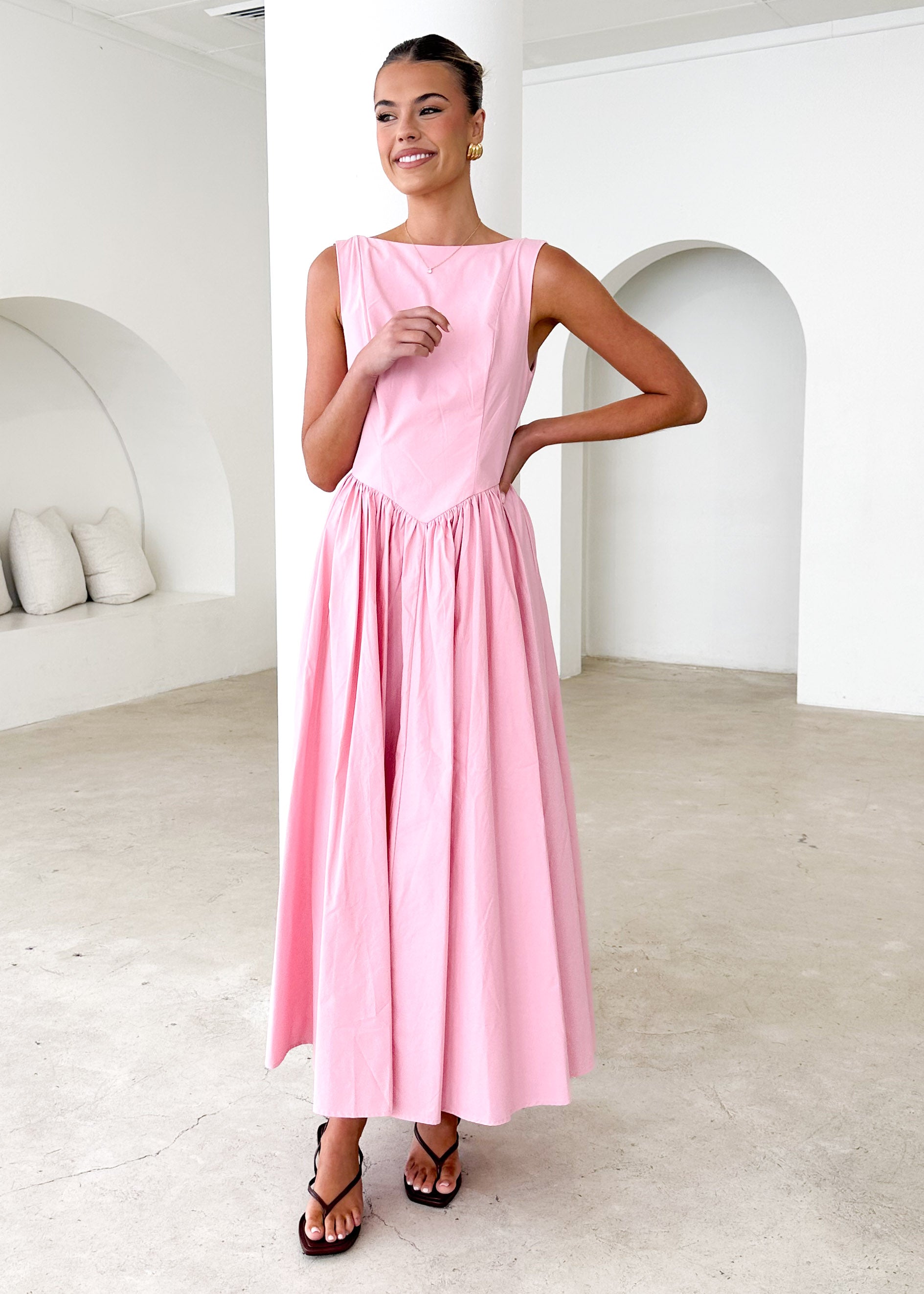 Bessie Maxi Dress - Pink