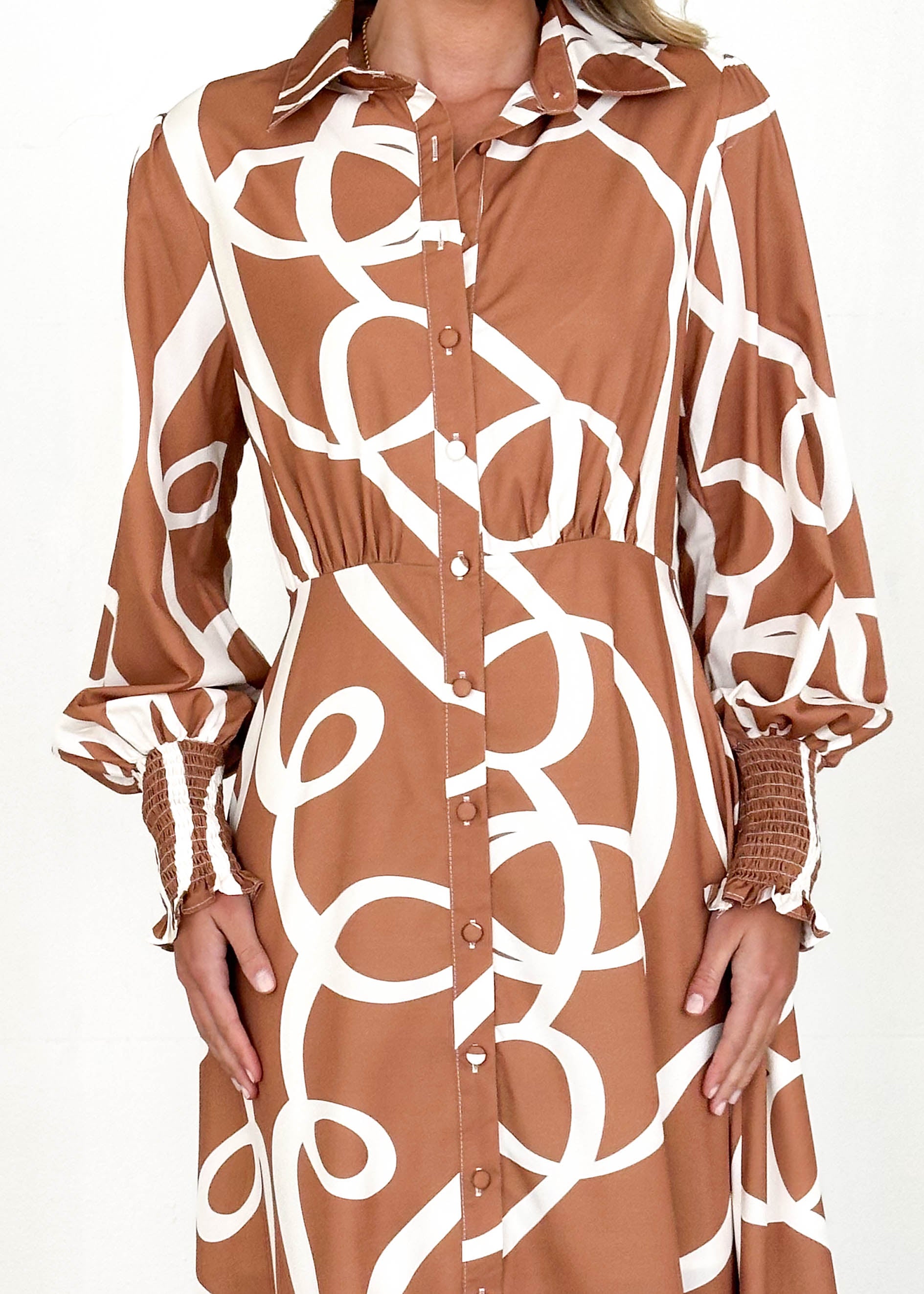 Sandero Maxi Dress - Caramel Ribbon