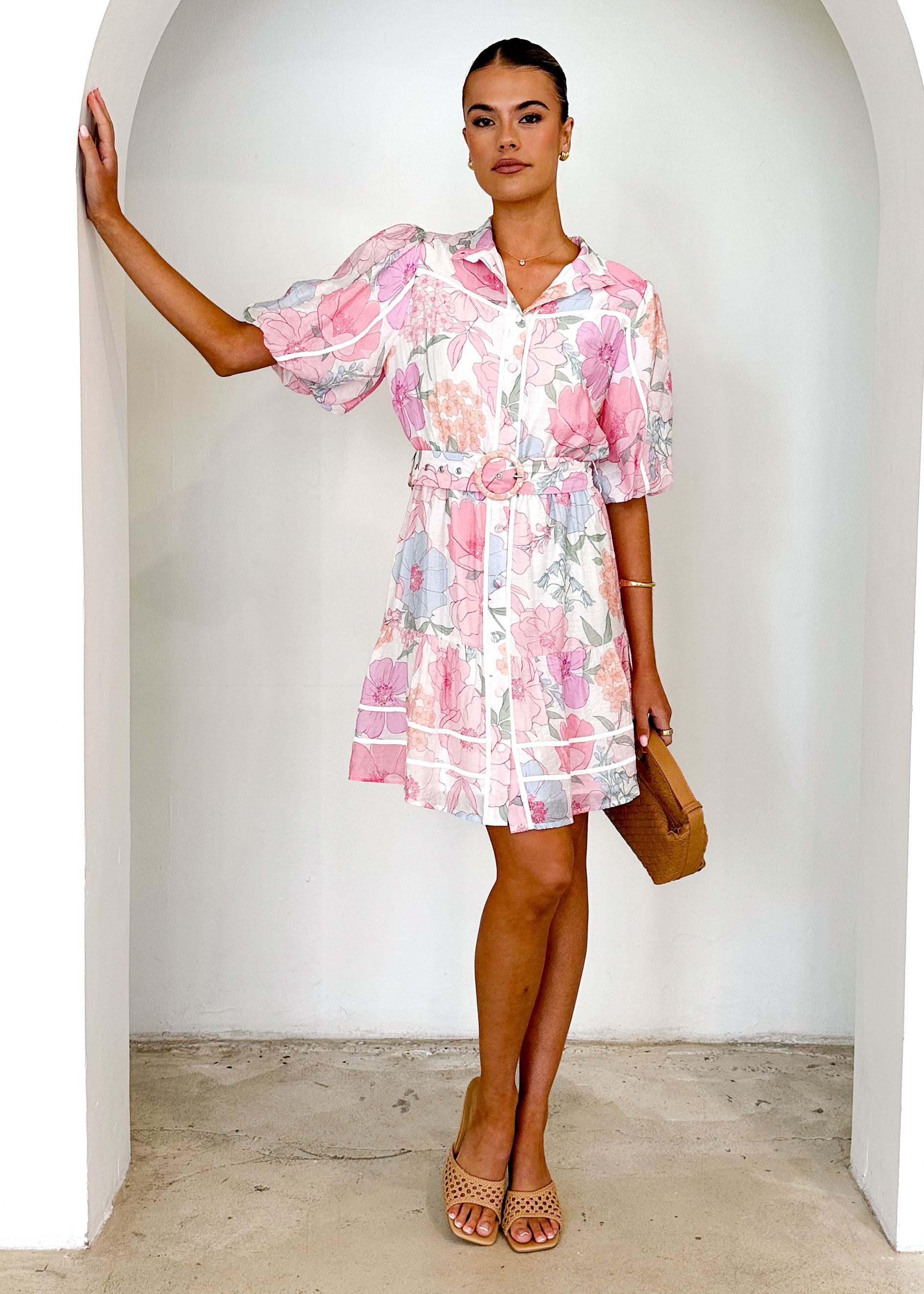 Richelle Dress - Pink Floral