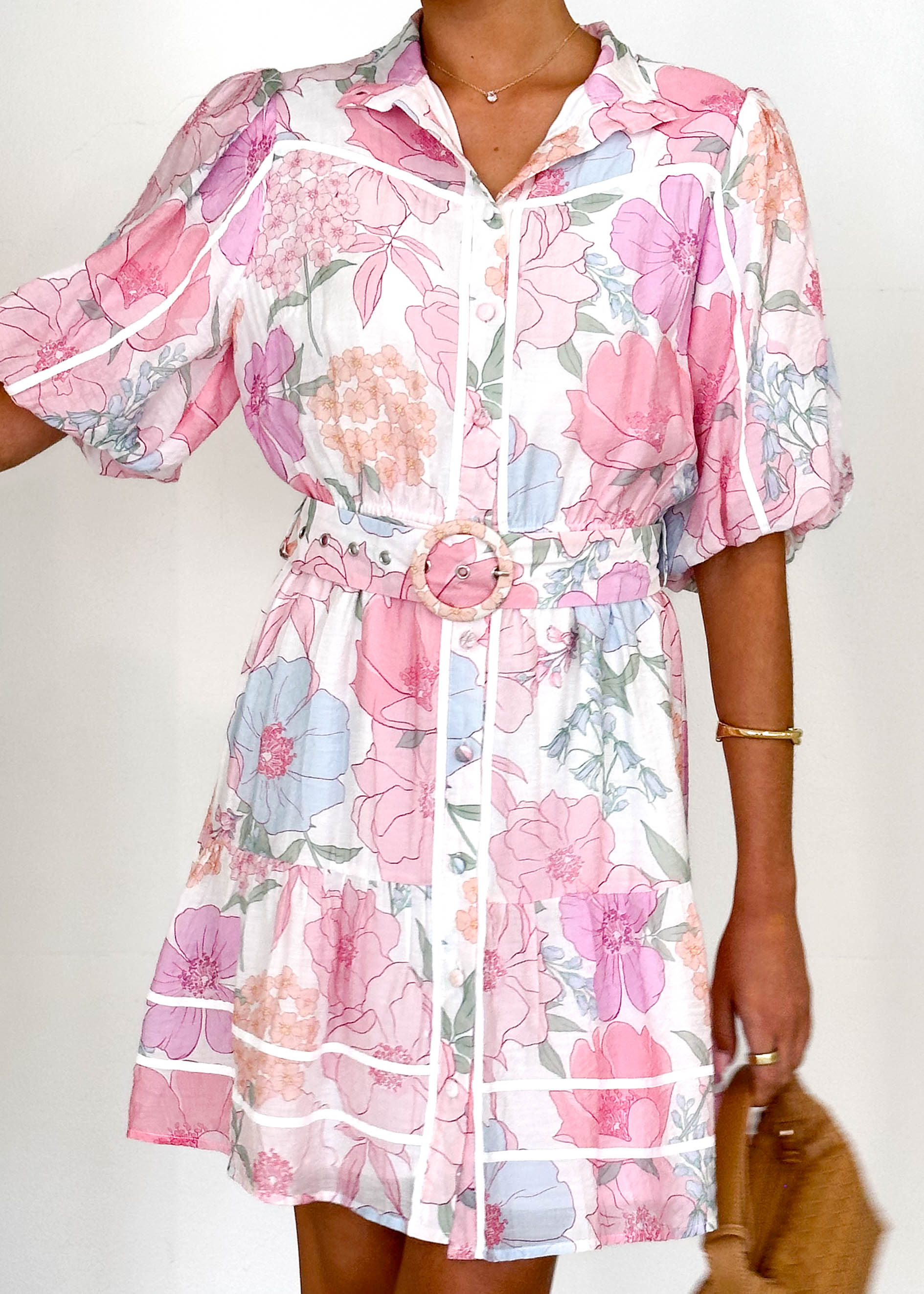 Richelle Dress - Pink Floral