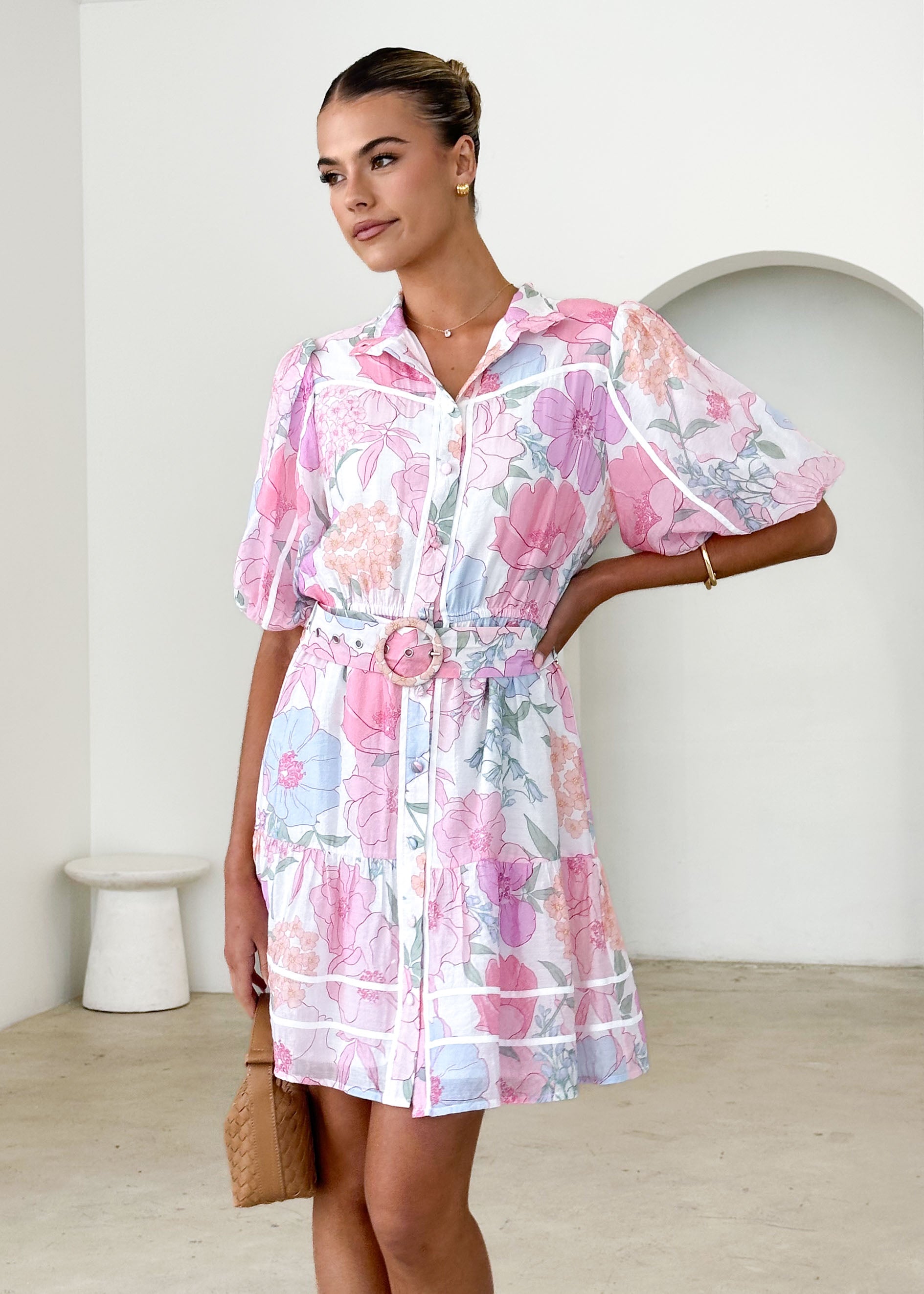 Richelle Dress - Pink Floral