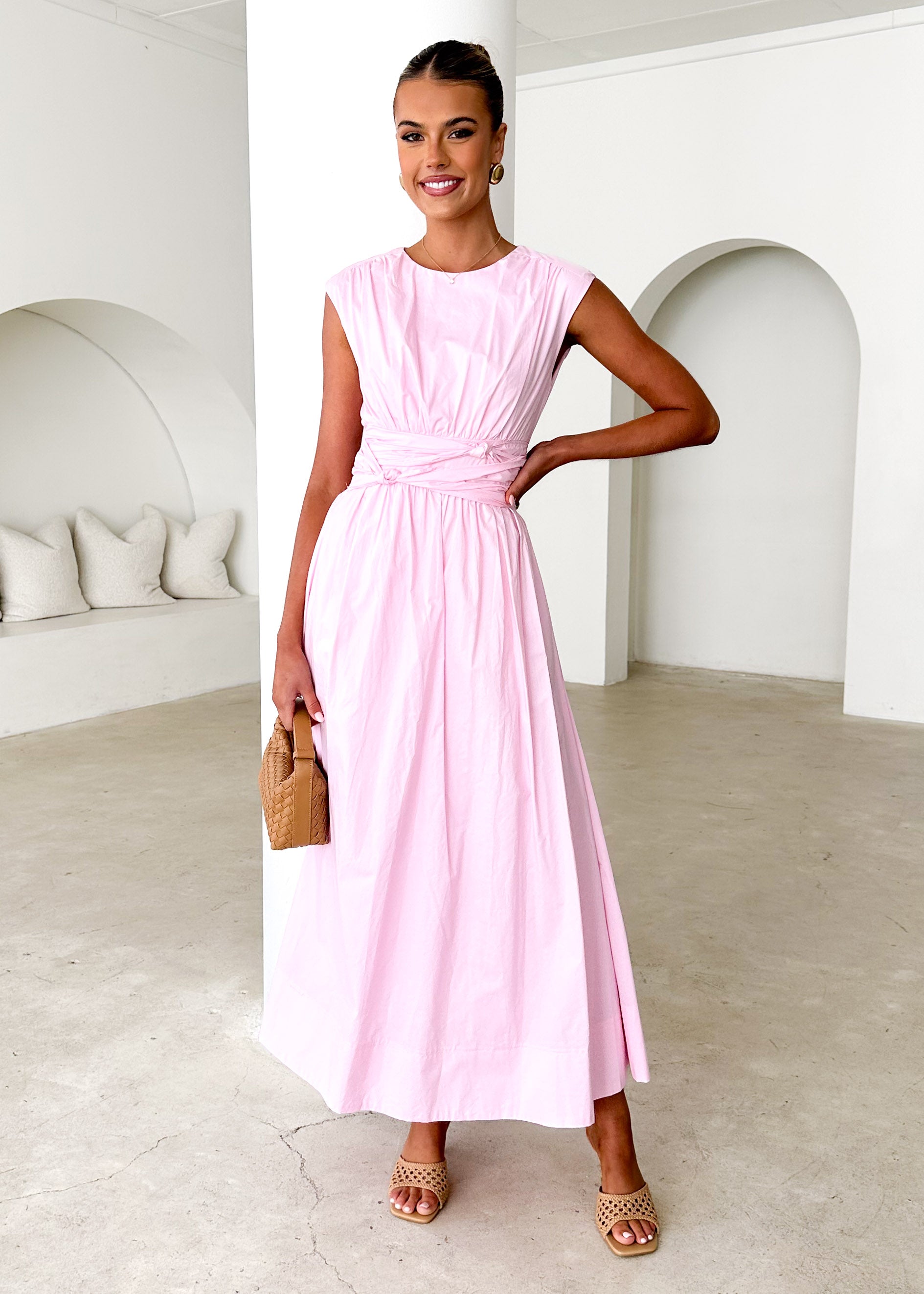 Kadin Maxi Dress - Pale Pink