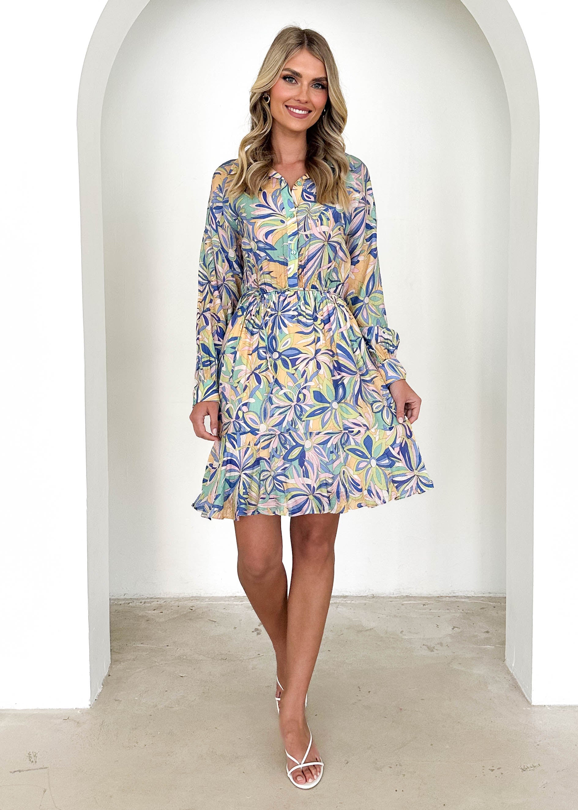 Lectra Dress - Blue Floral