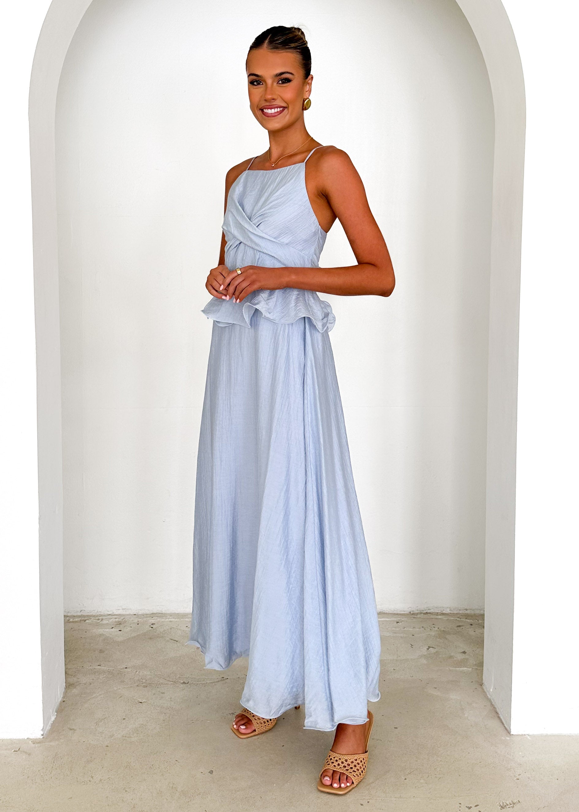 Fiesta Maxi Dress - Powder Blue