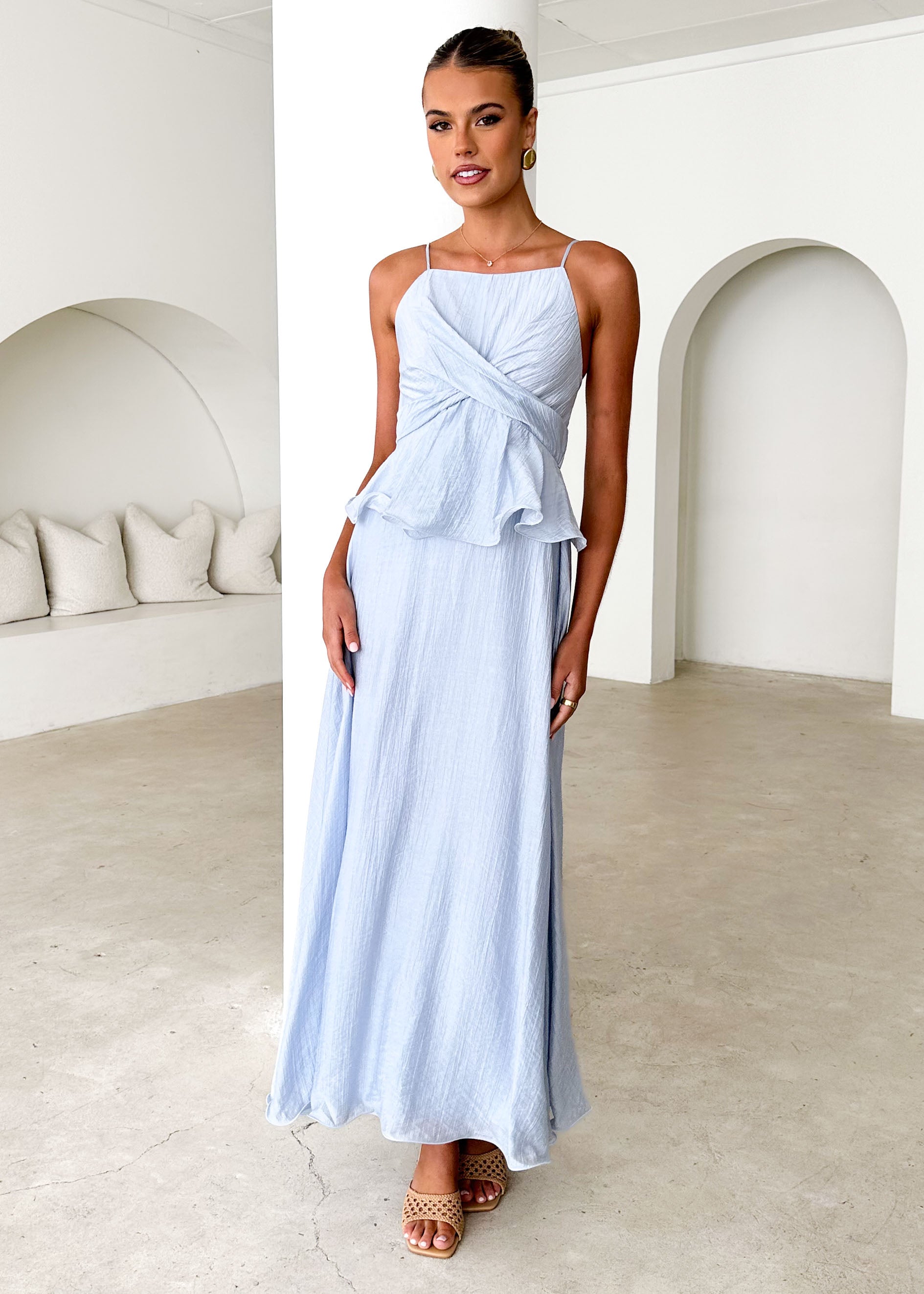 Fiesta Maxi Dress - Powder Blue