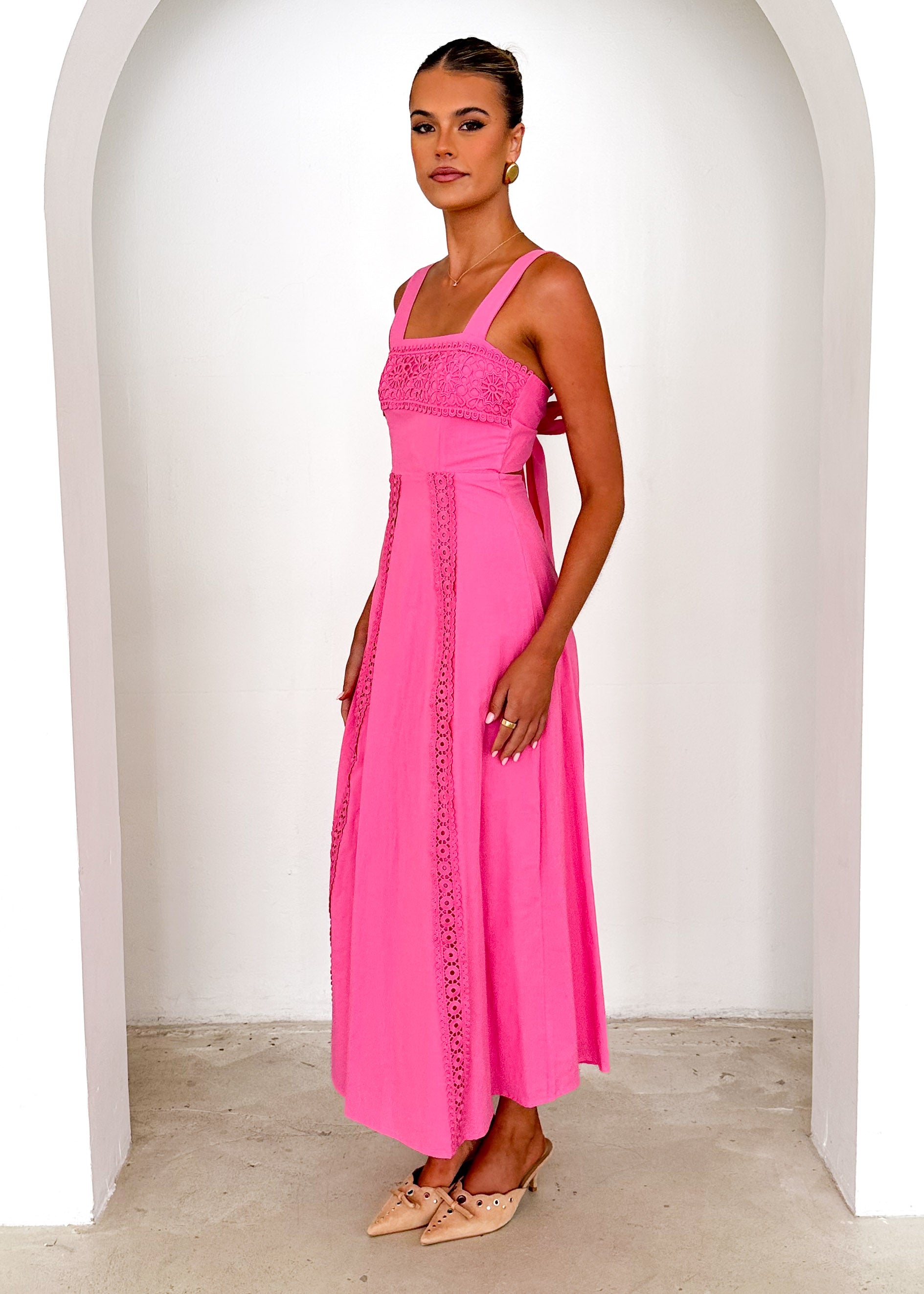 Palace Maxi Dress - Pink