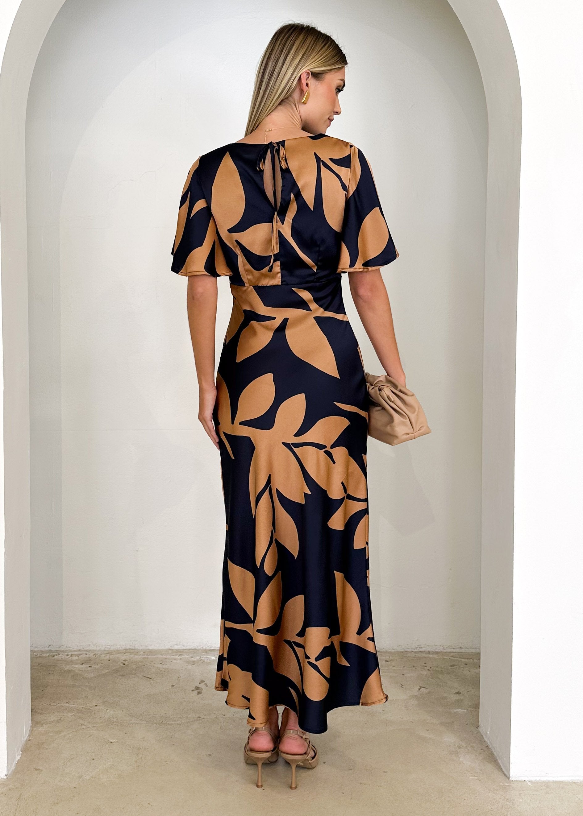 Mintoe Maxi Dress - Bronze Leaf