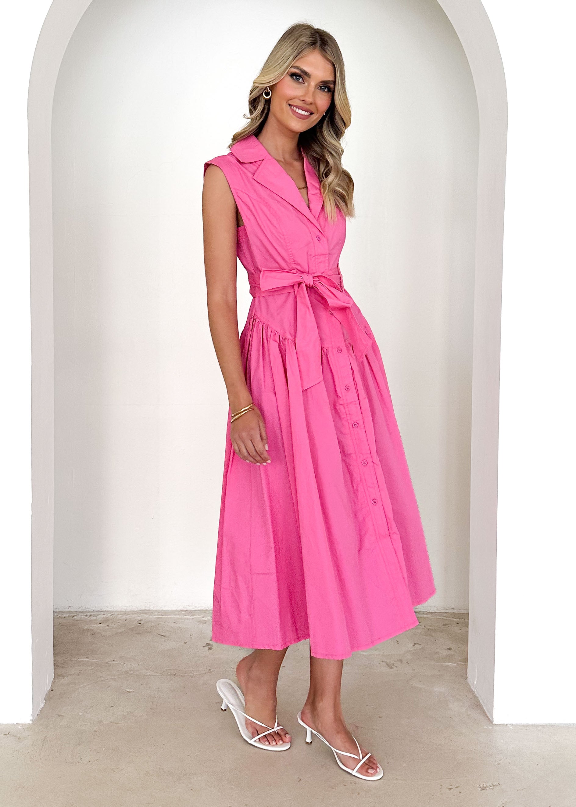 Tiarne Midi Dress - Pink