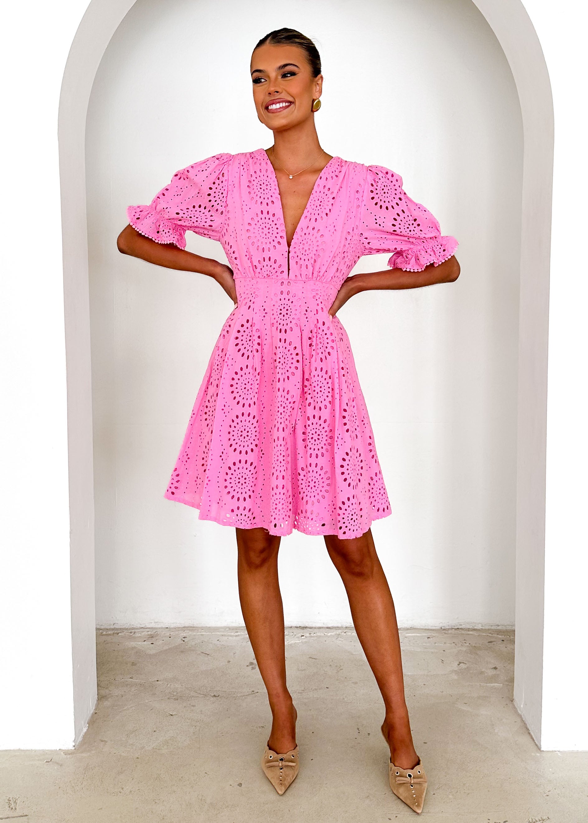 Grande Dress - Pink Anglaise