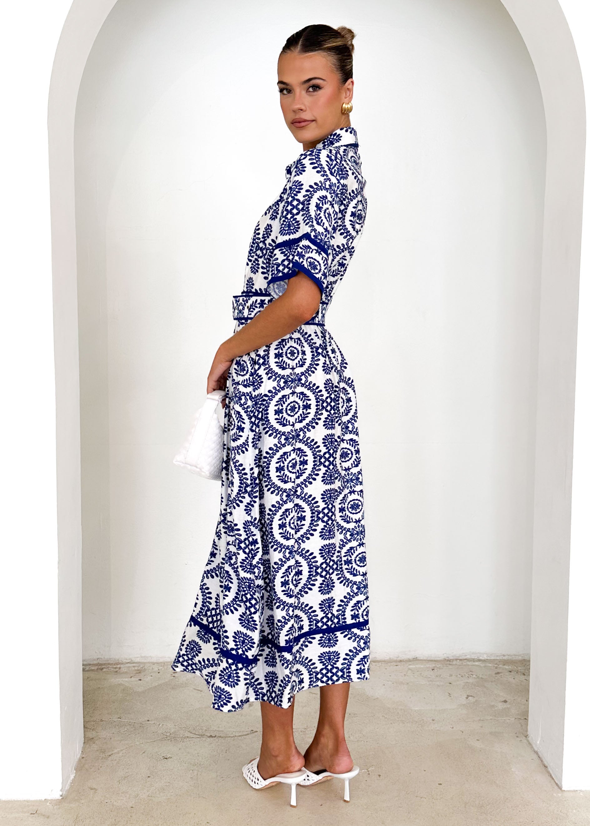 Wonderlight Maxi Dress - Navy Paisley