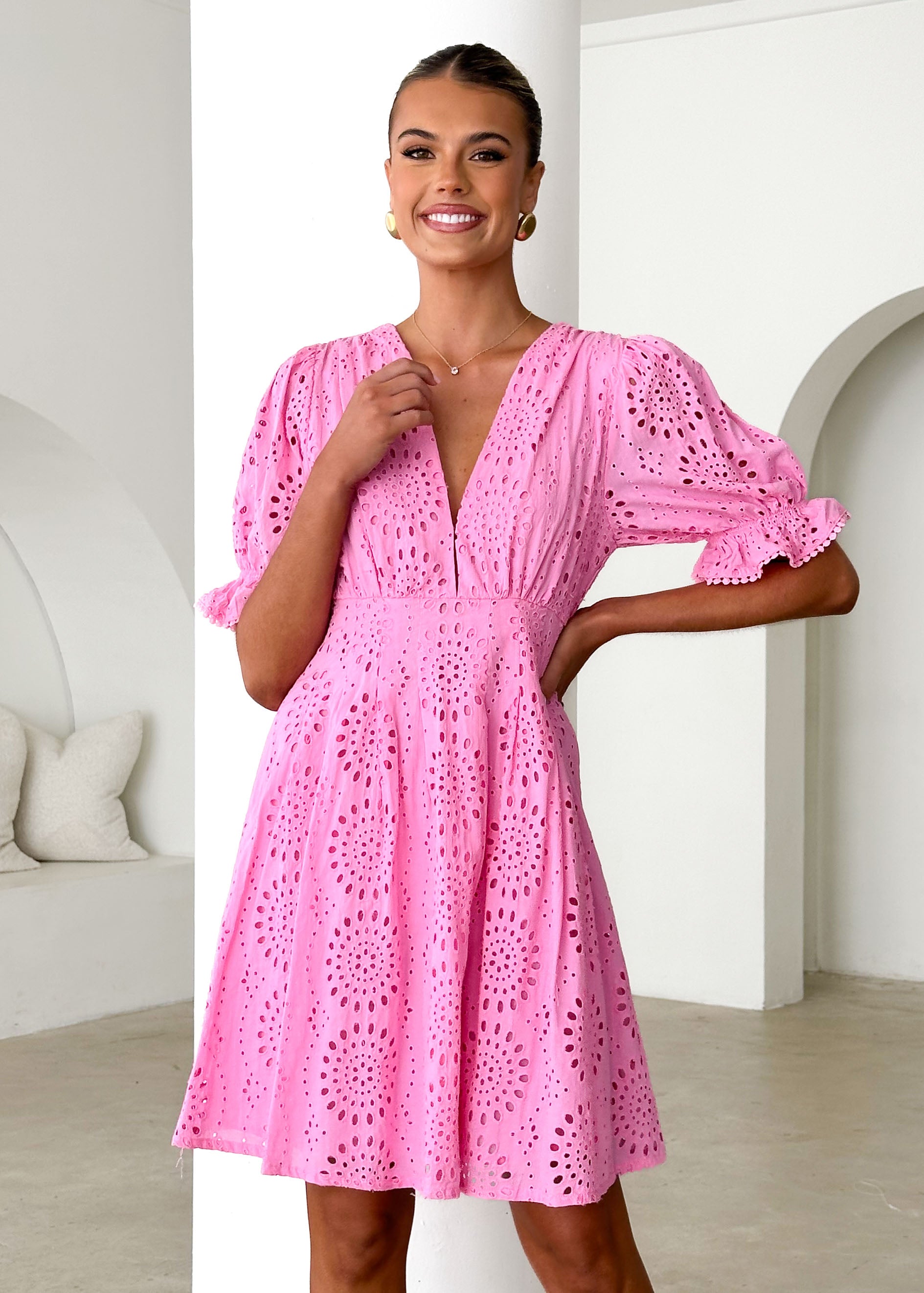 Grande Dress - Pink Anglaise