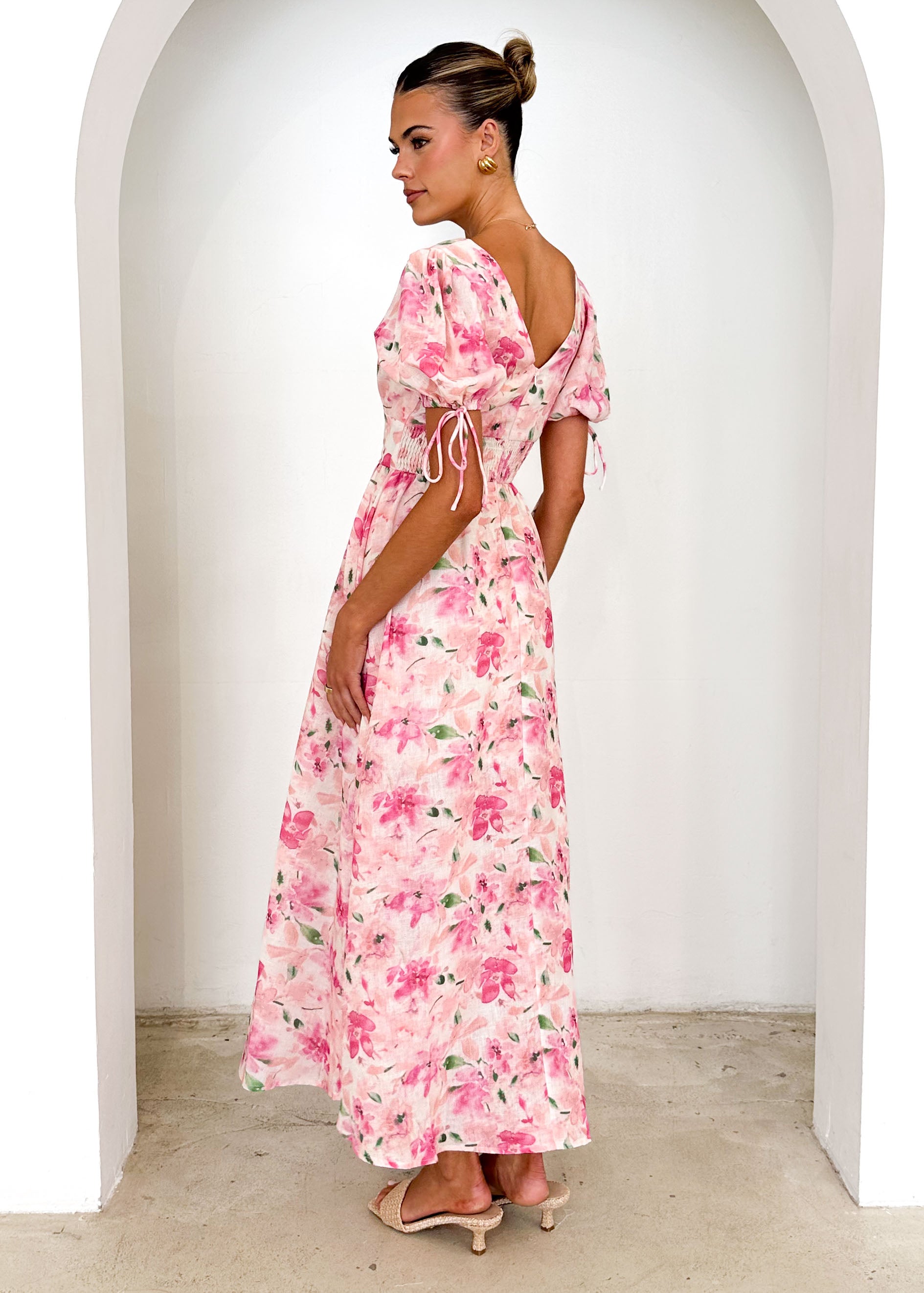 Malu Maxi Dress - Pink Floral