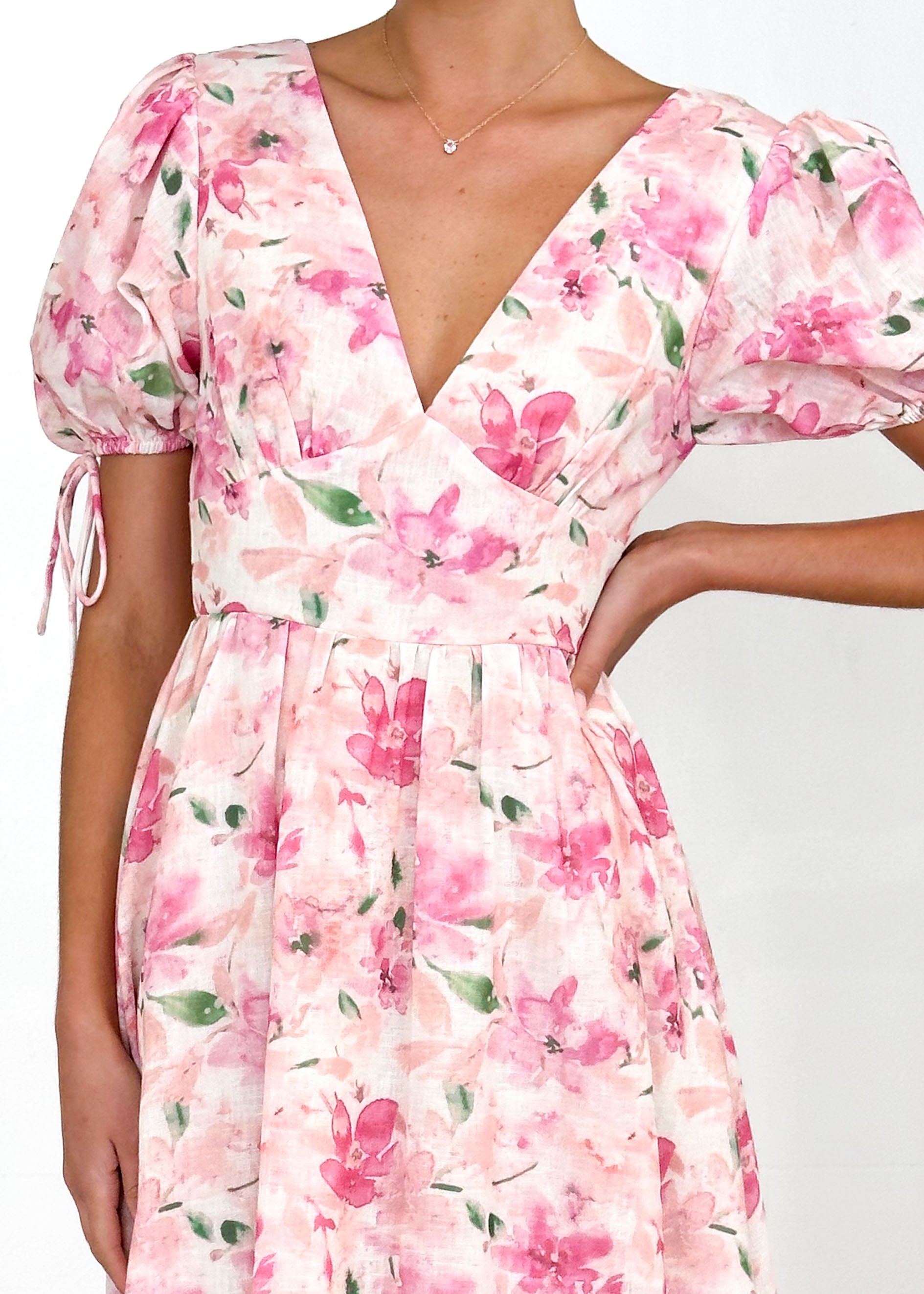 Malu Maxi Dress - Pink Floral