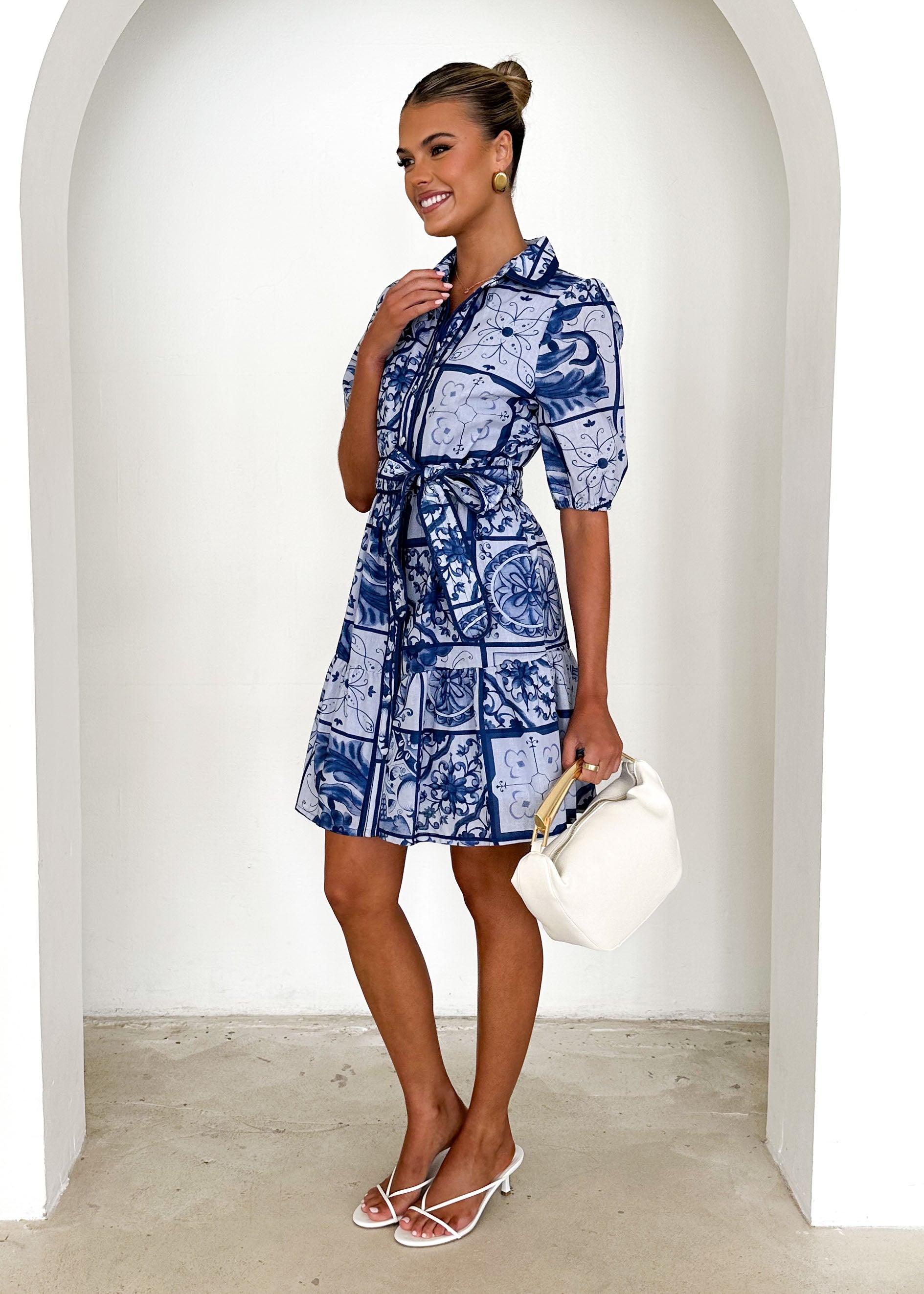 Tahaa Dress - Blue Tile