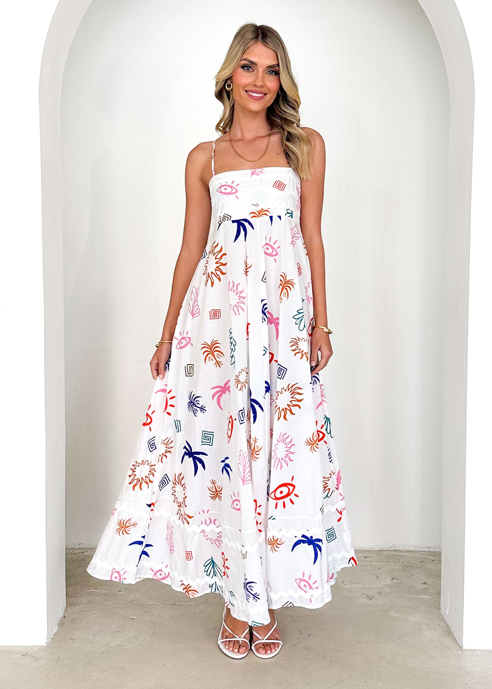 Corleigh Maxi Dress - Multi Abstract