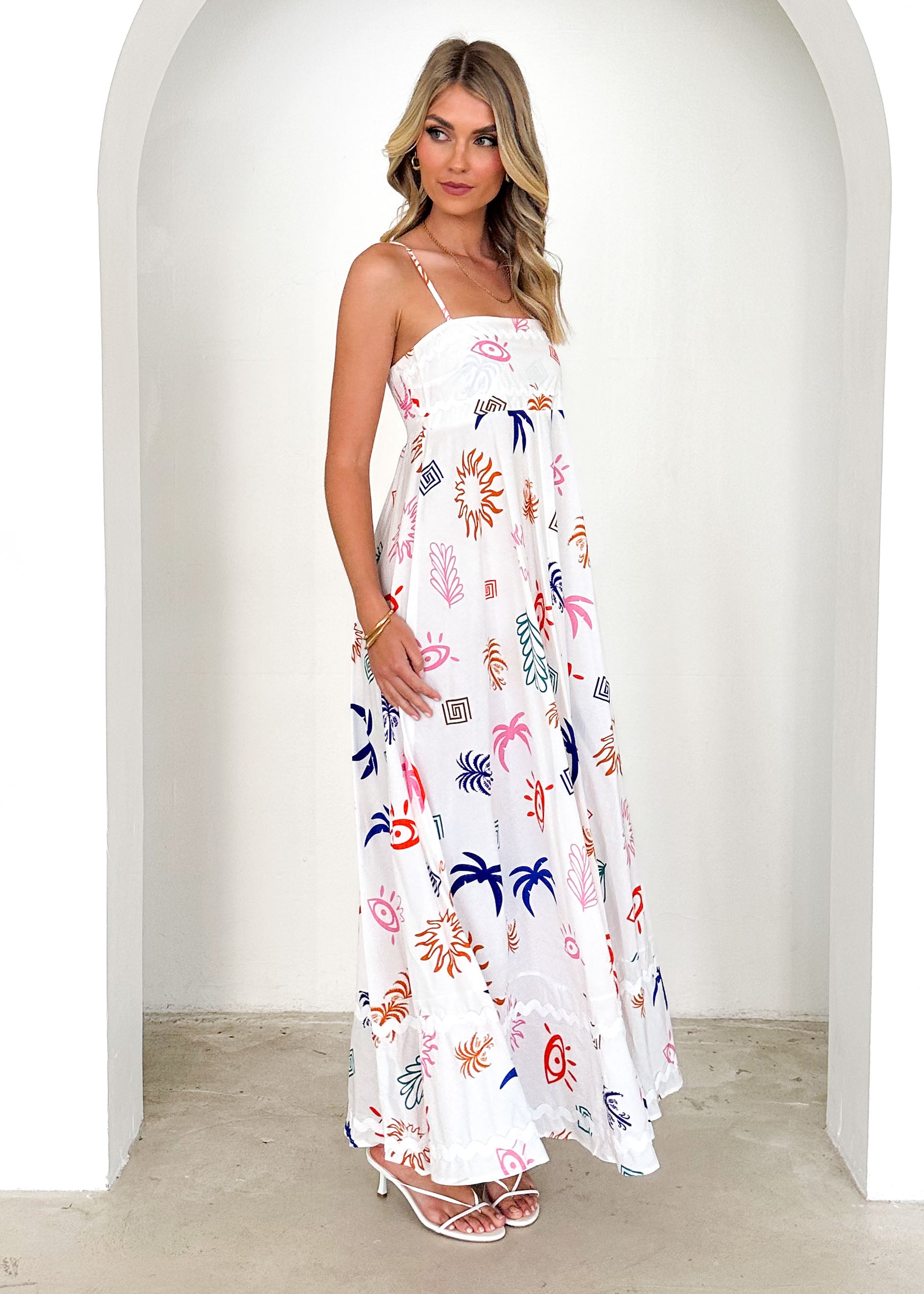 Corleigh Maxi Dress - Multi Abstract