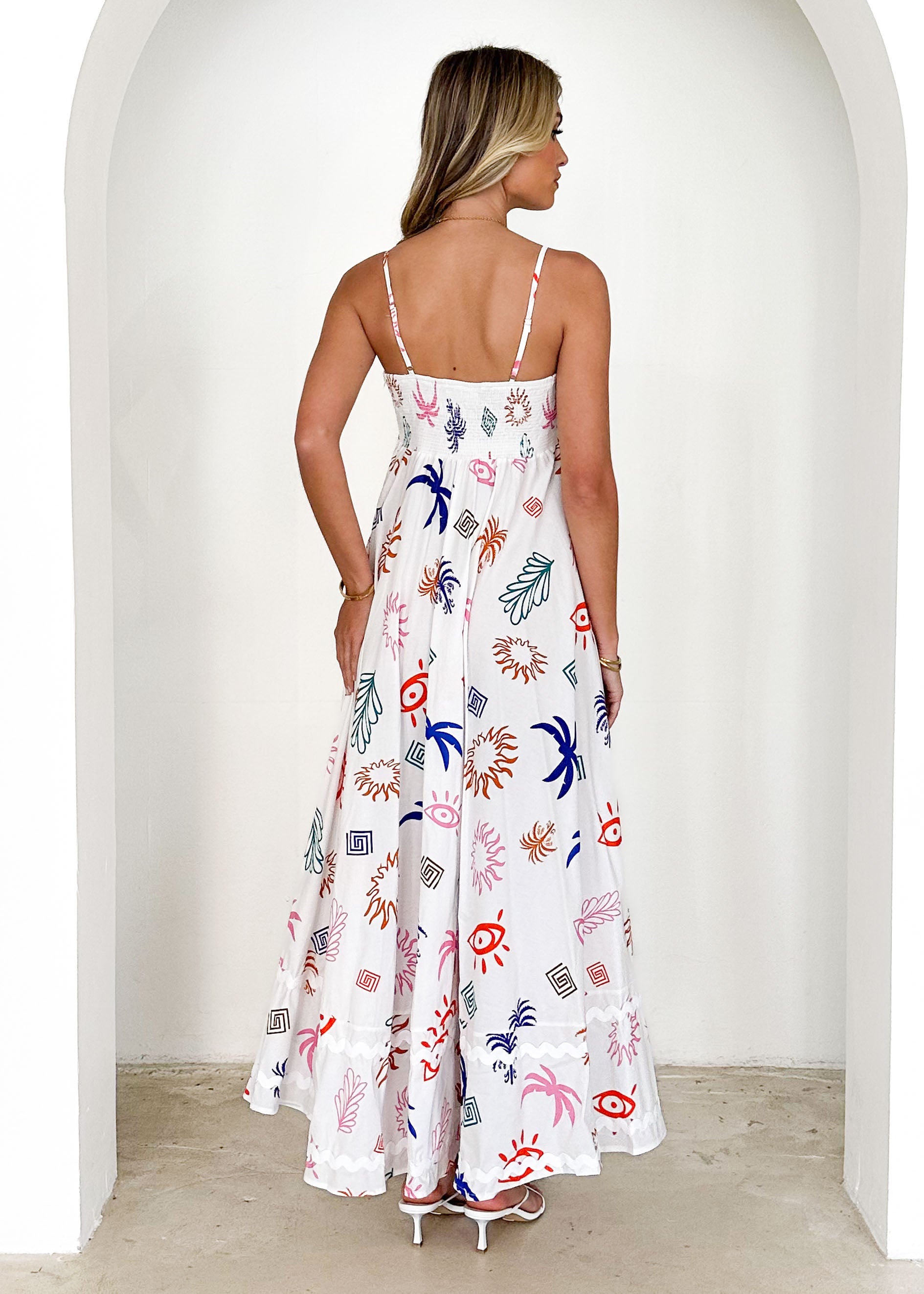 Corleigh Maxi Dress - Multi Abstract