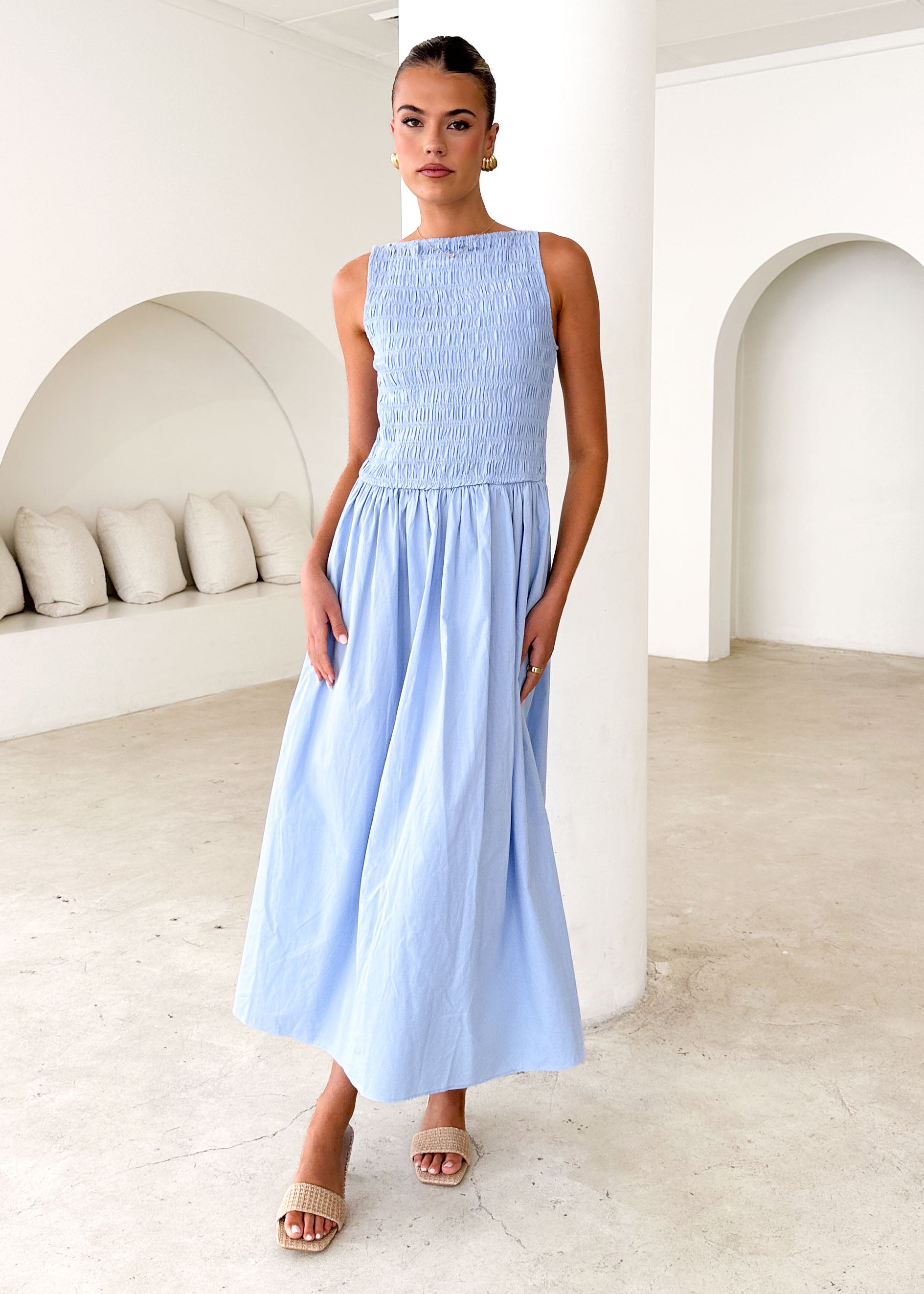 Hendrix Maxi Dress - Powder Blue