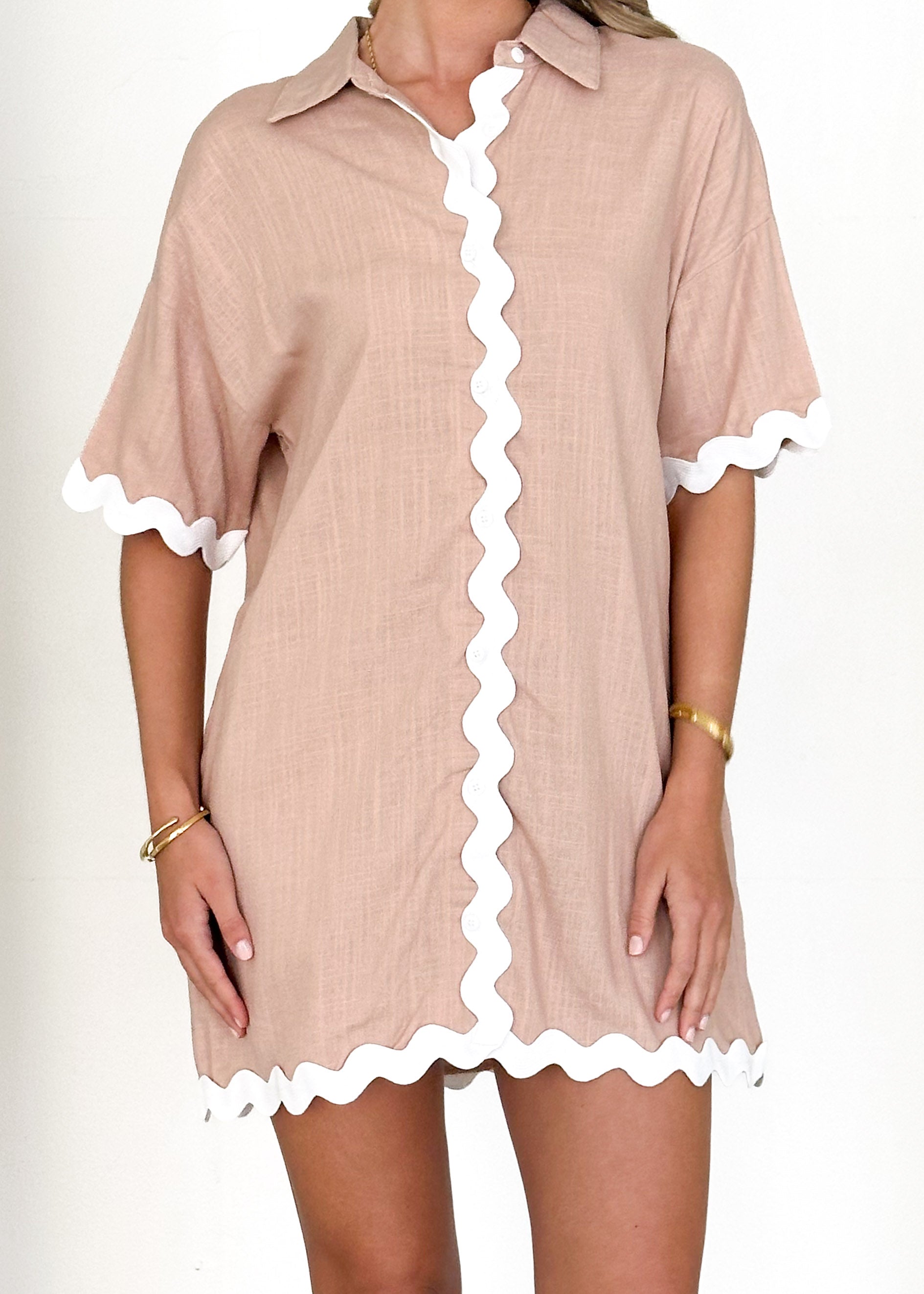 Tresho Shirt Dress - Mocha