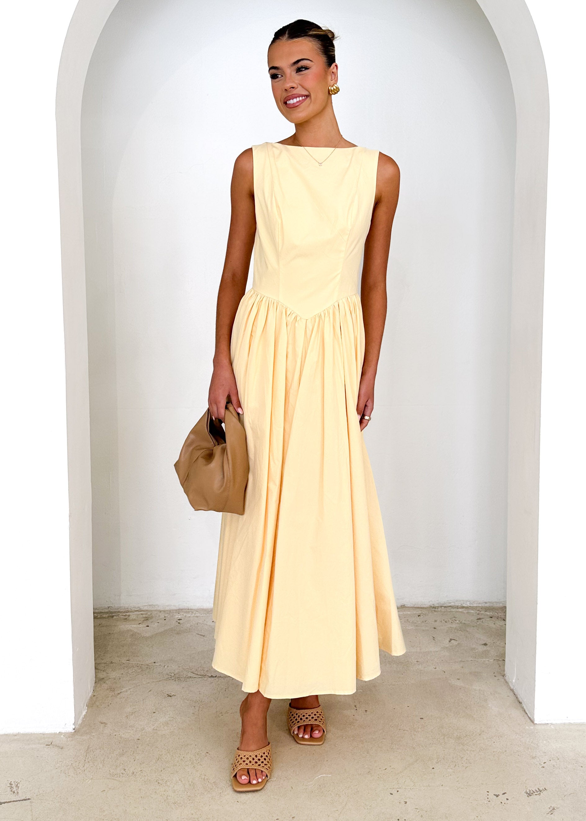 Bessie Maxi Dress - Lemon