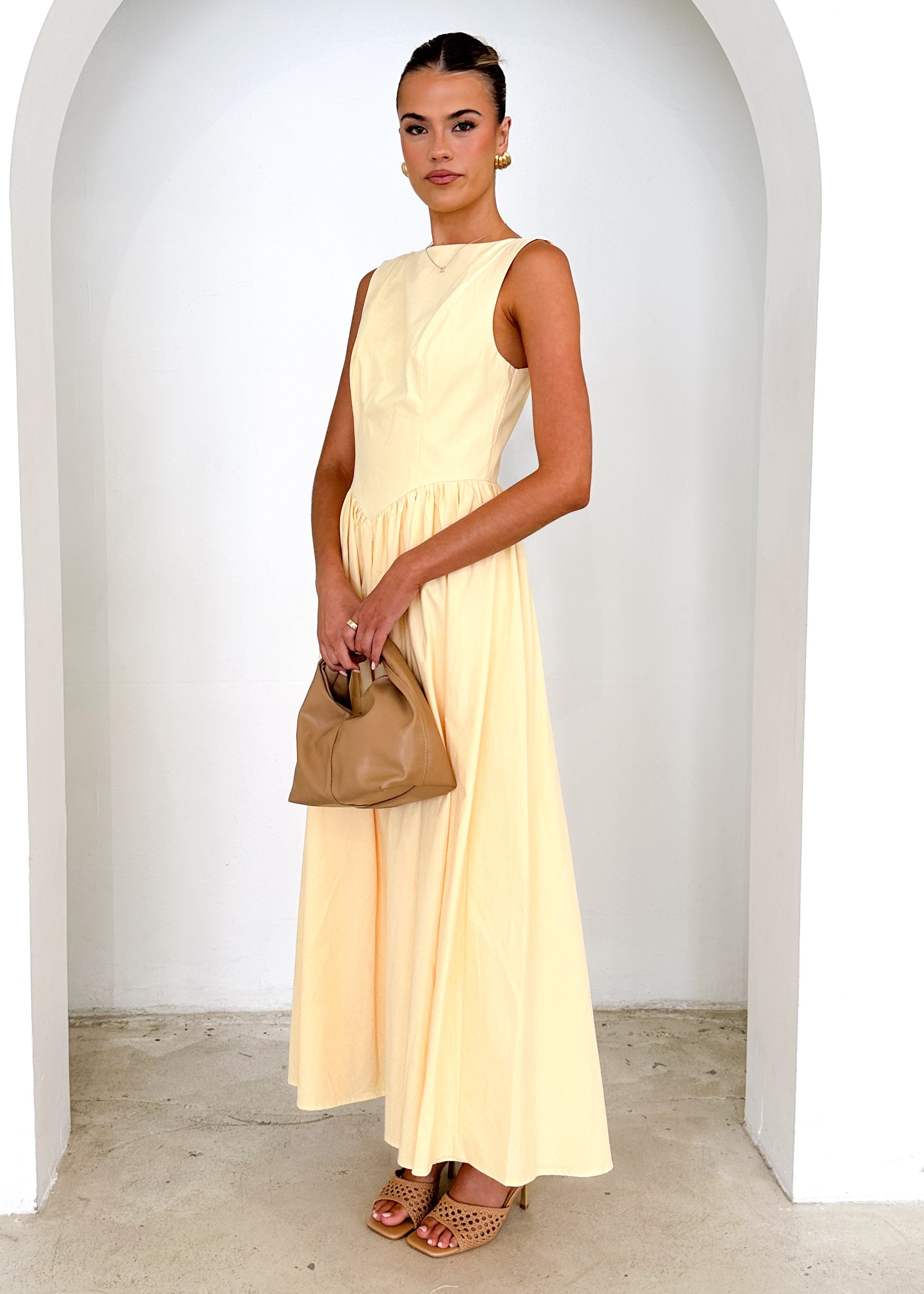 Bessie Maxi Dress - Lemon